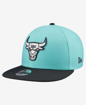 Big Boys and Girls  Turquoise/Charcoal Chicago Bulls 9FIFTY Snapback Hat