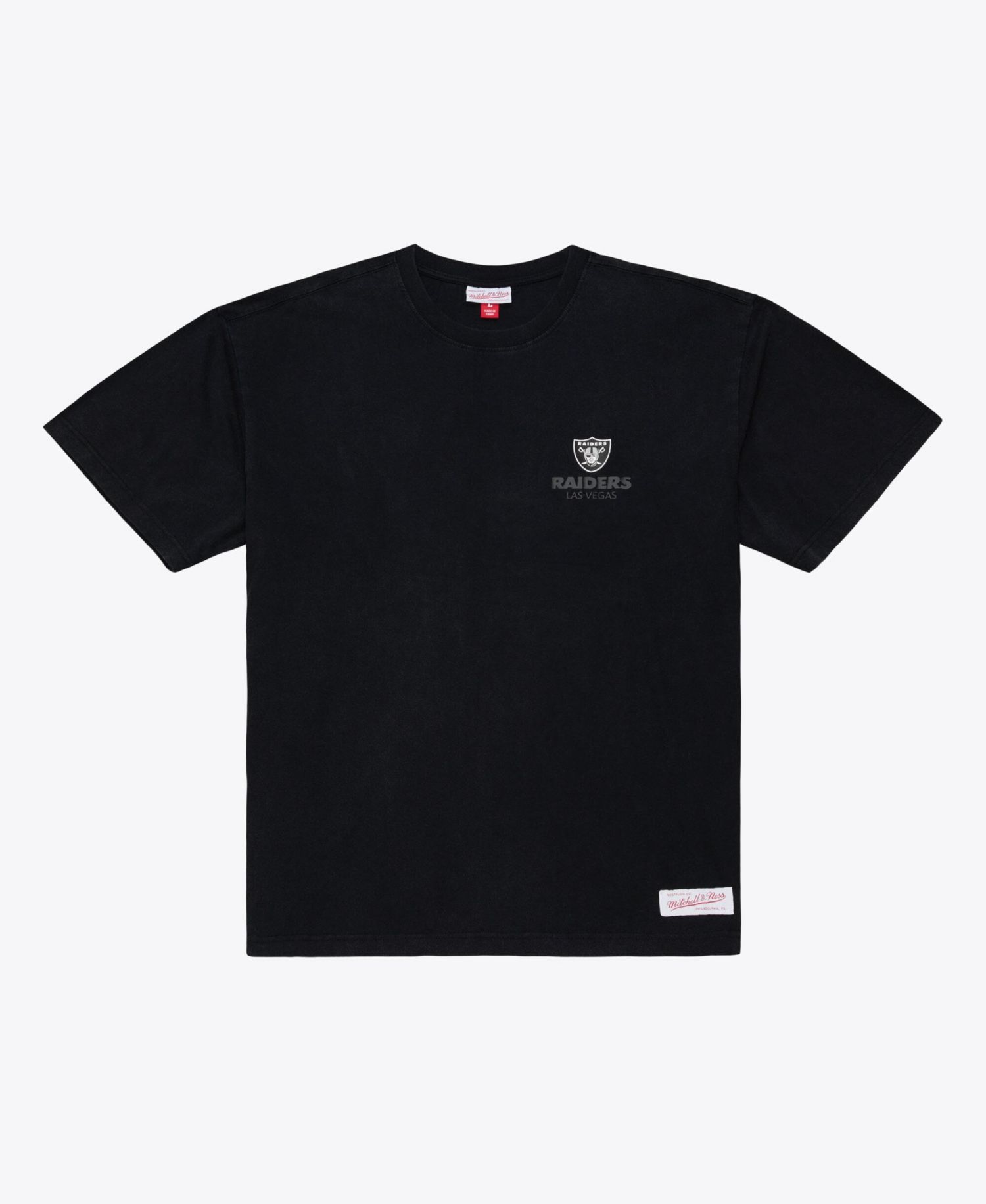 Men's Black Las Vegas Raiders Core Essentials Micro Logo T-Shirt