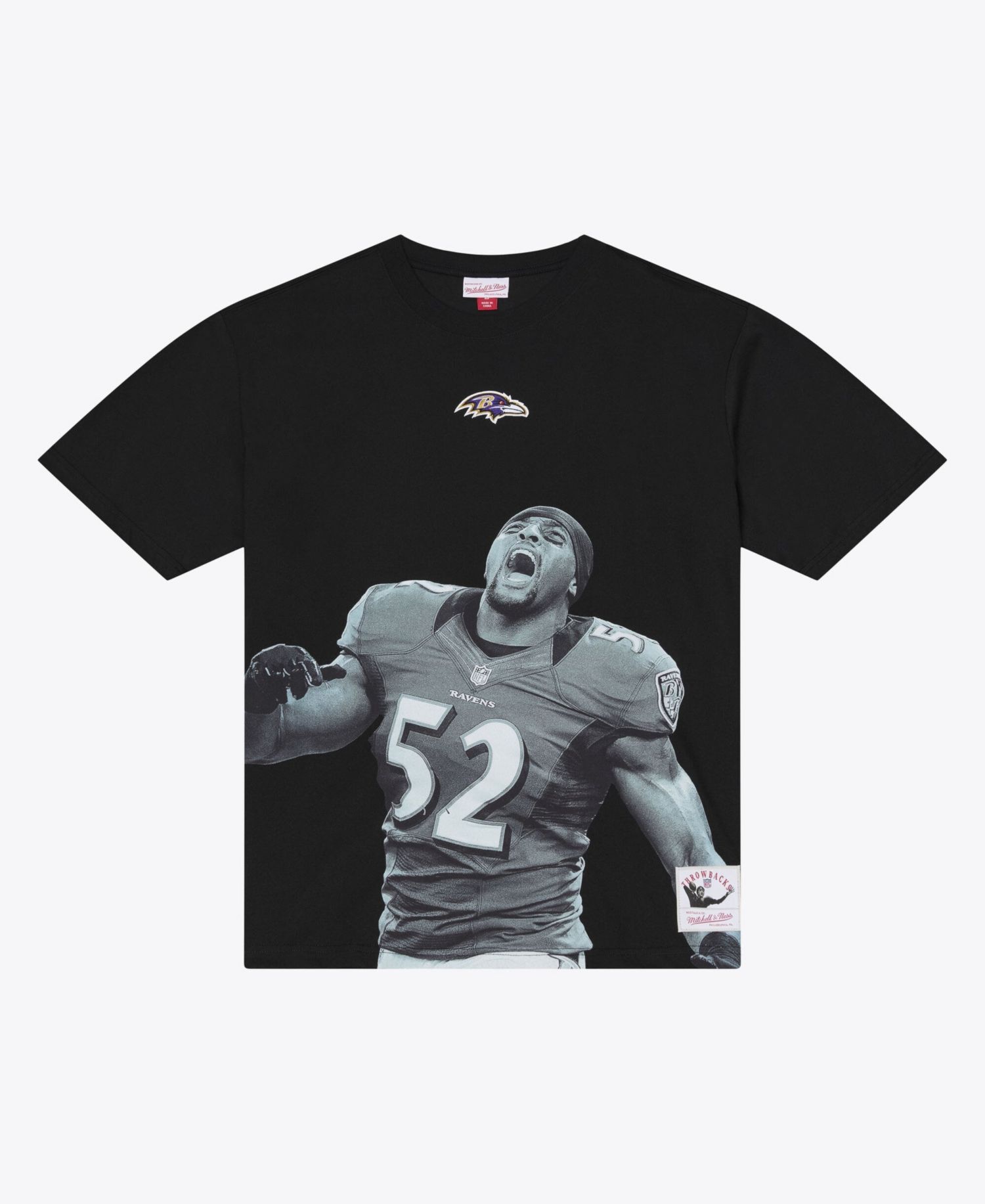 Men's Ray Lewis Black Baltimore Ravens Retired Solo Player T-Shirt