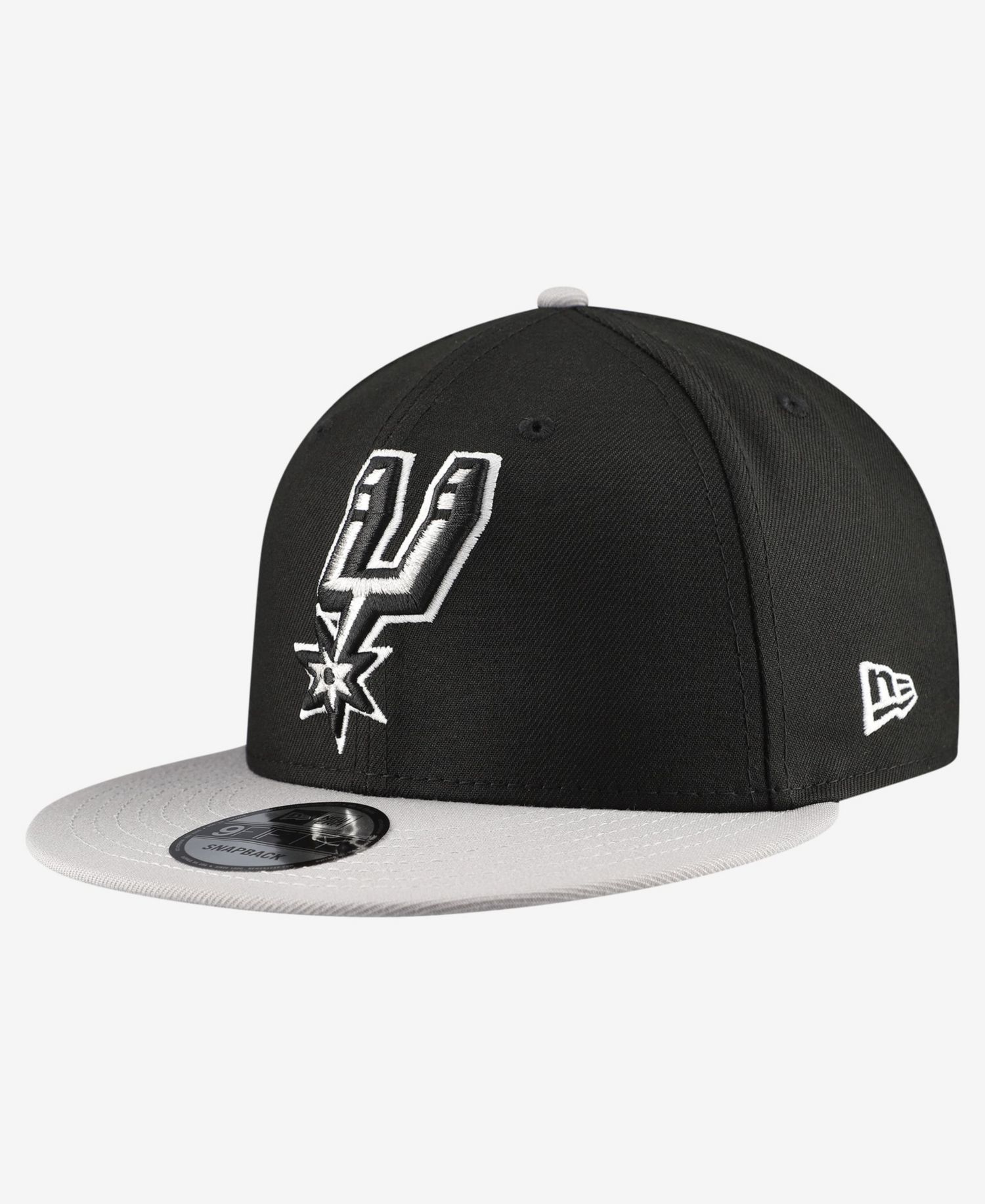 Men's Black San Antonio Spurs Two-Tone 9FIFTY Snapback Hat