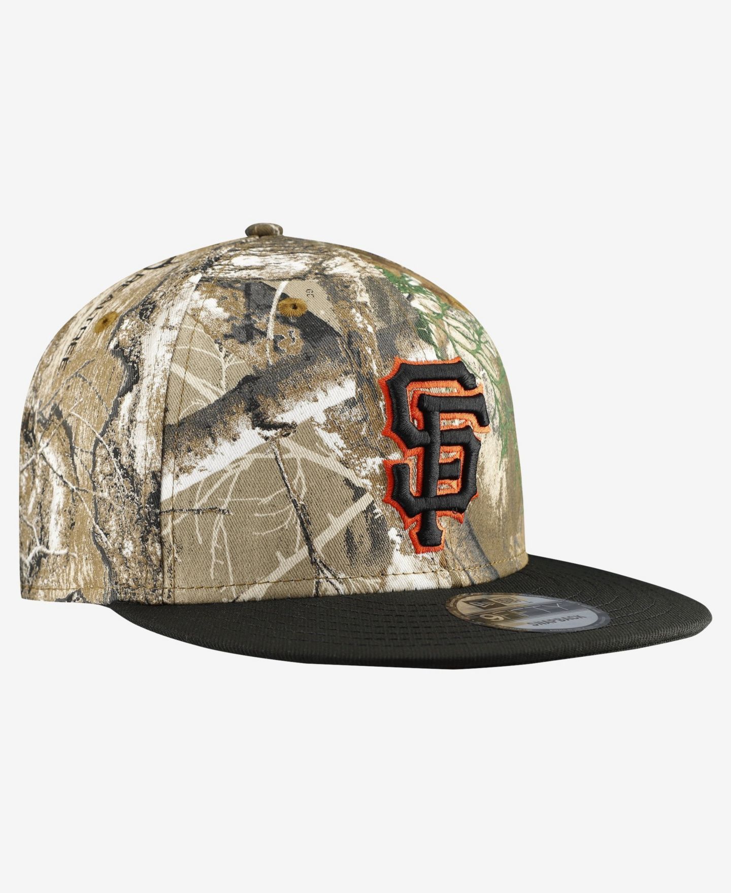 Мужская кепка New Era Camo San Francisco Giants Realtree Orange Pop 9FIFTY Snapback Hat — фото 3