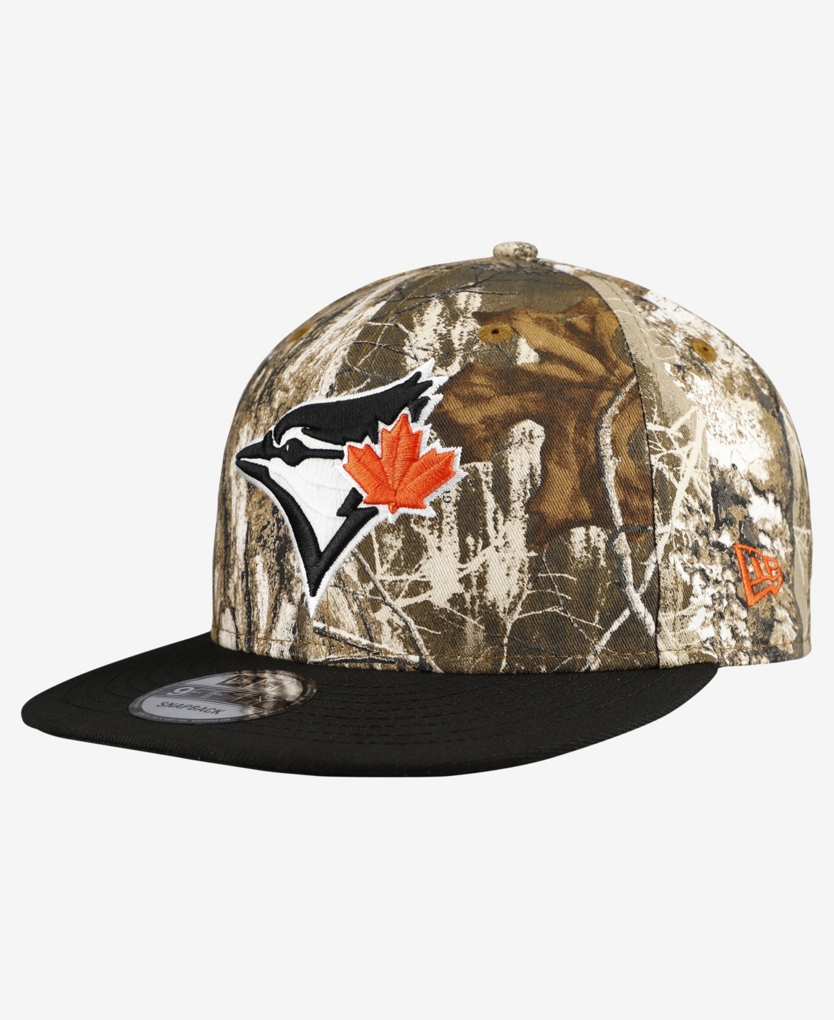 New Era Men's Toronto Blue Jays Realtree Snapback 9FIFTY Hat - Camo, Black