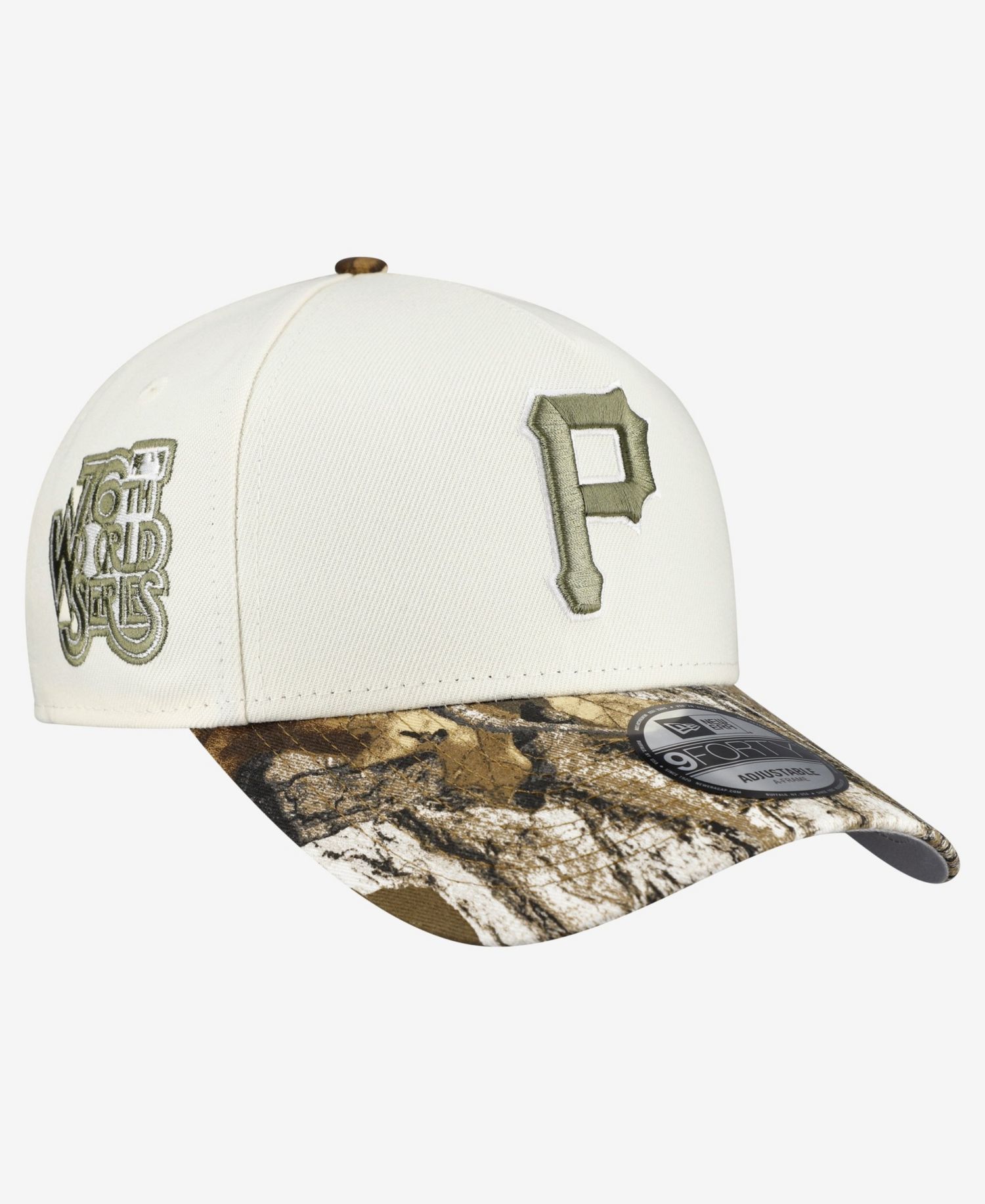 Men's Cream/Realtree Camo Pittsburgh Pirates 9FORTY A-Frame Adjustable Hat