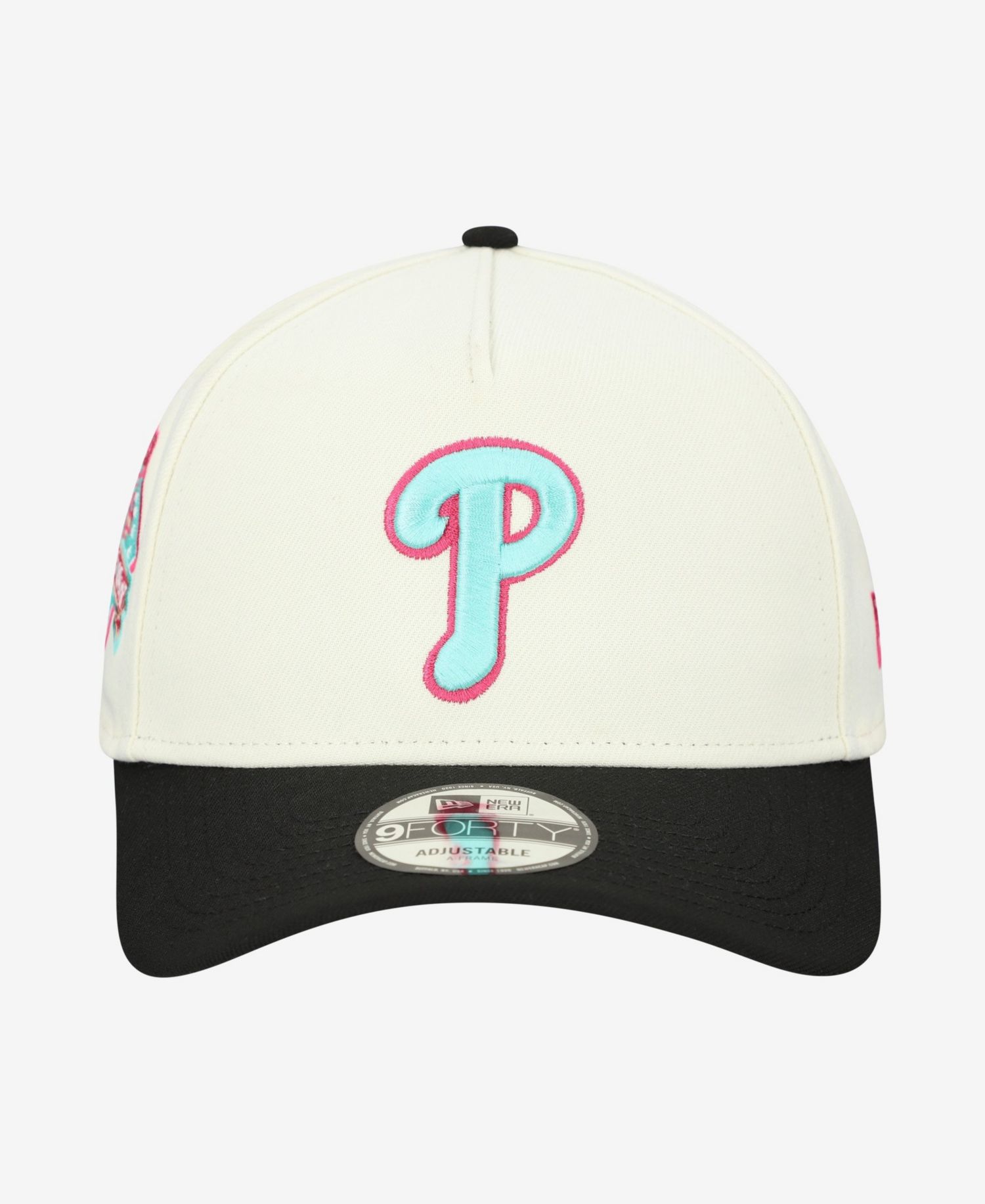 Men's Cream Philadelphia Phillies Stadium Chrome 9FORTY A-Frame Adjustable Hat