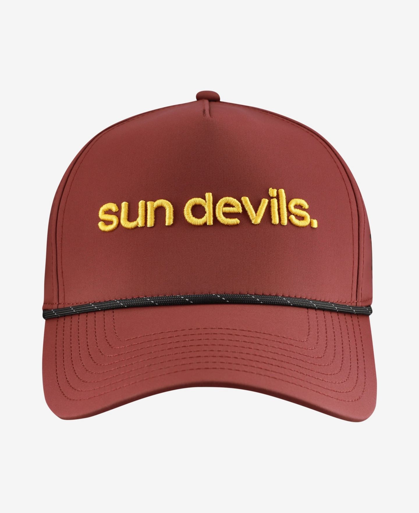 Мужской головной убор Branded Bills Maroon Arizona State Sun Devils Statement Adjustable Rope Hat — фото 2