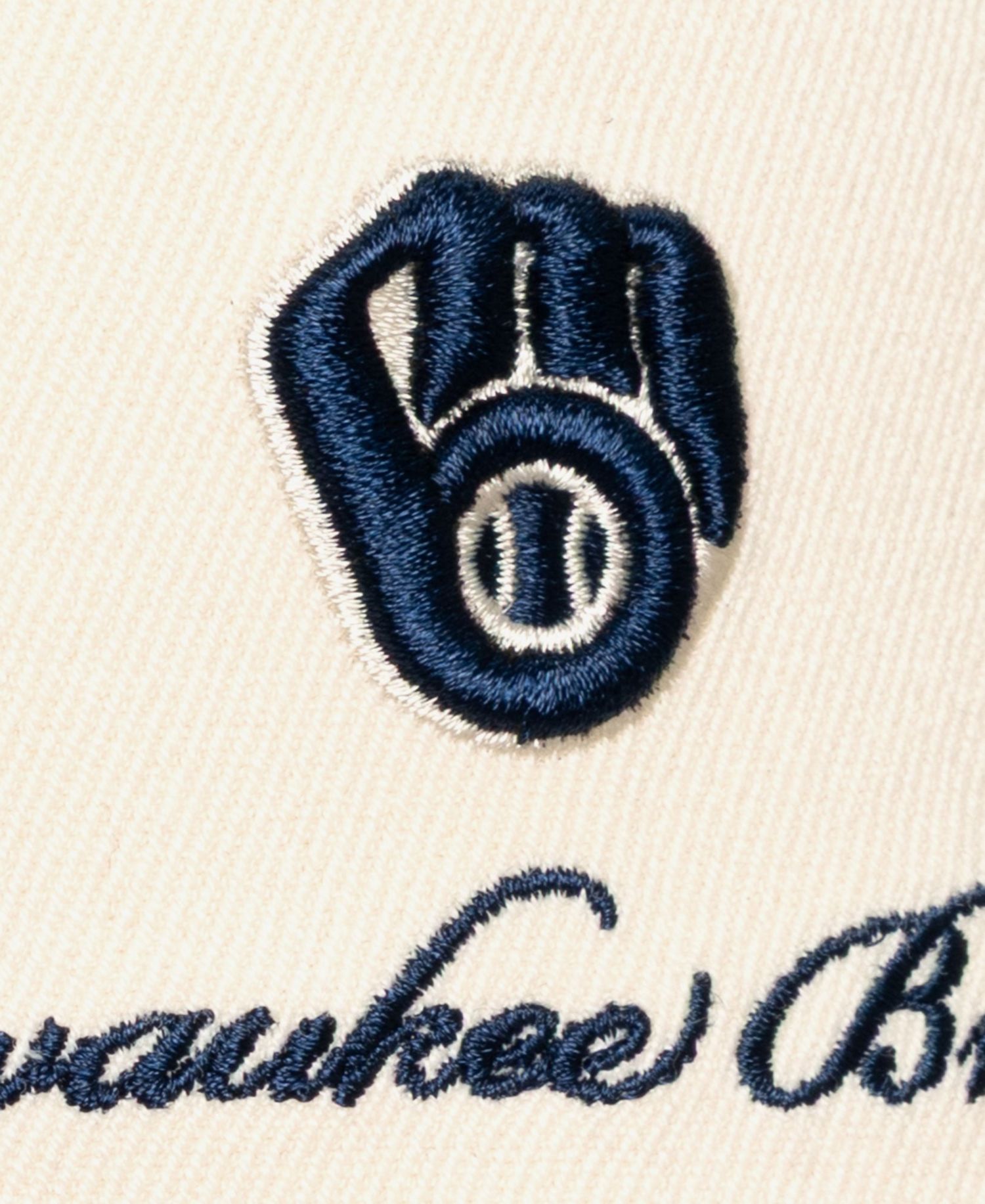 Men's Cream/Navy Milwaukee Brewers Flawless Stretch-Snapback Hat