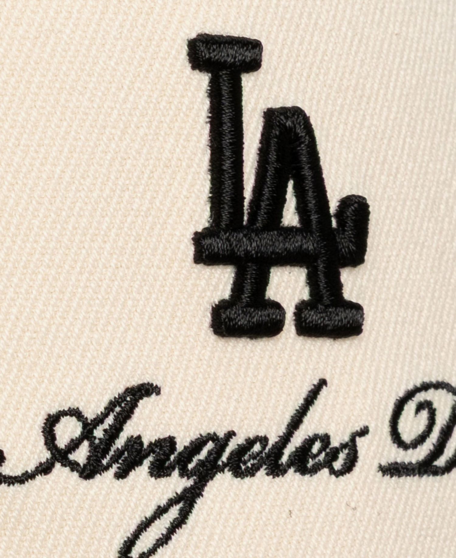 Men's Cream/Black Los Angeles Dodgers Flawless Stretch Snapback Hat