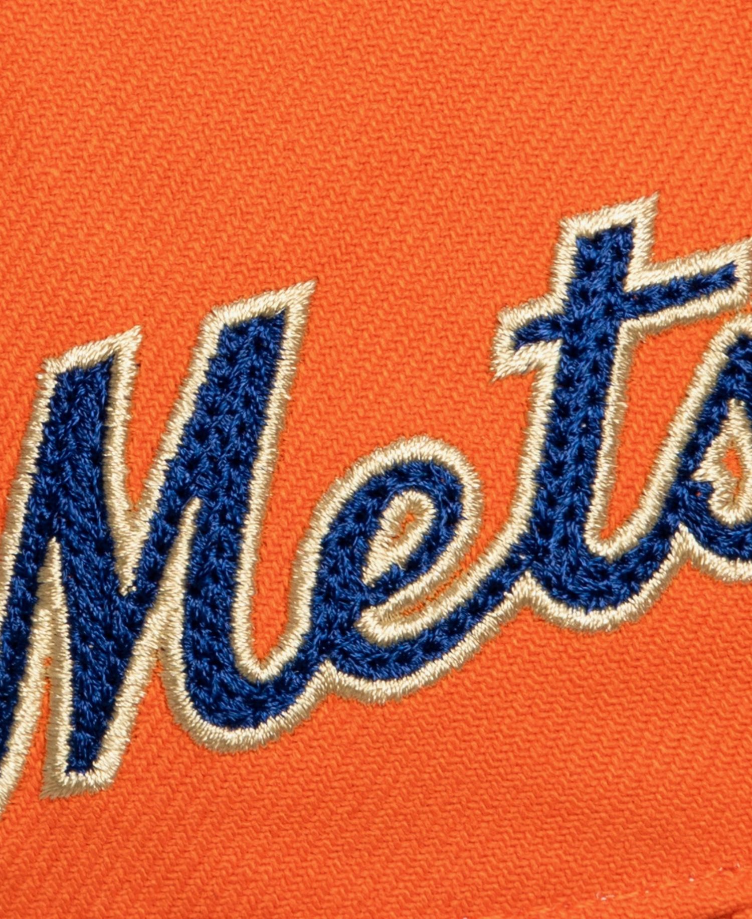 Men's Orange New York Mets 50th Anniversary Patch Secondary Pro Snapback Hat