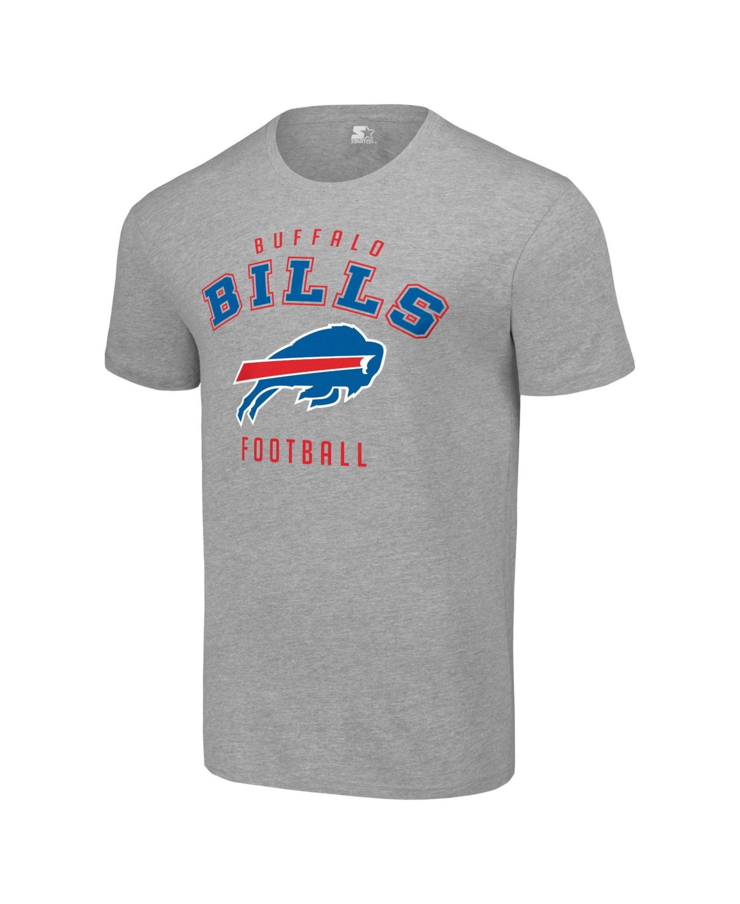 Men's Heather Gray Buffalo Bills Logo T-Shirt