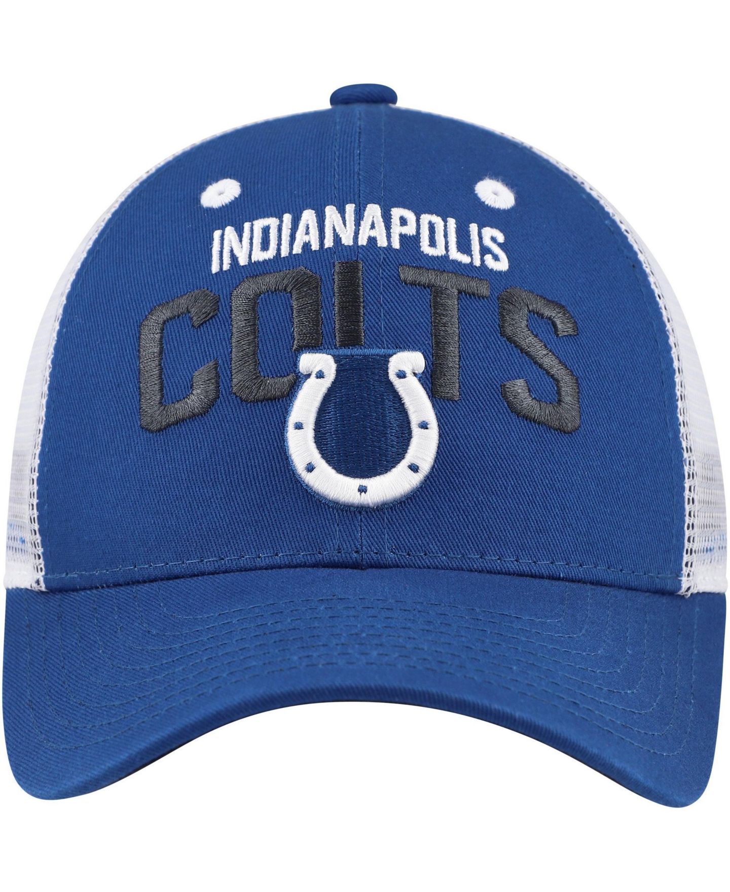 Детская кепка Outerstuff Big Boys and Girls Indianapolis Colts Core Lockup Trucker Mesh Adjustable Hat — фото 2