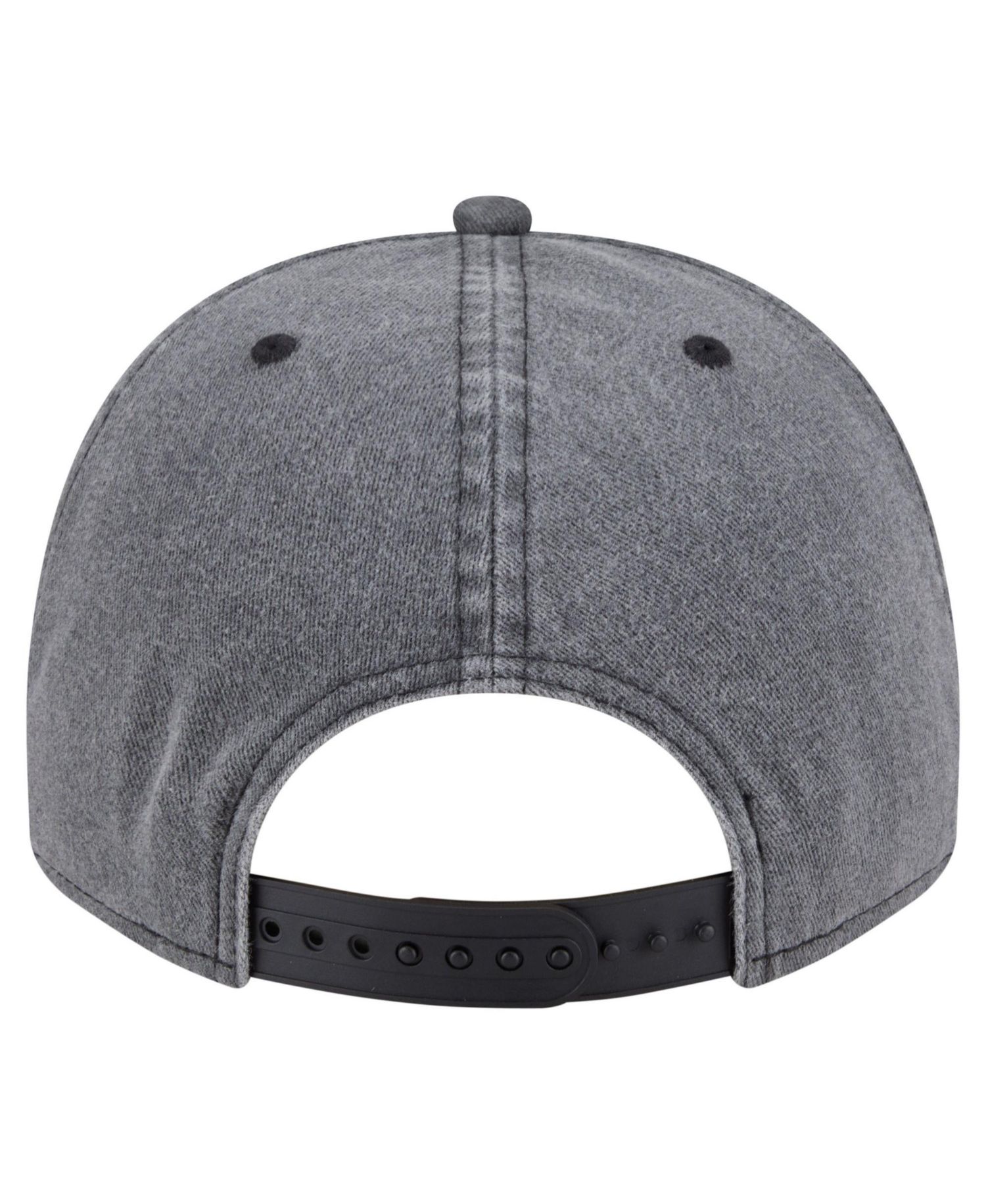 Men's Charcoal Philadelphia 76ers Throwback Washed Pre-Curved 9FIFTY Snapback Hat
