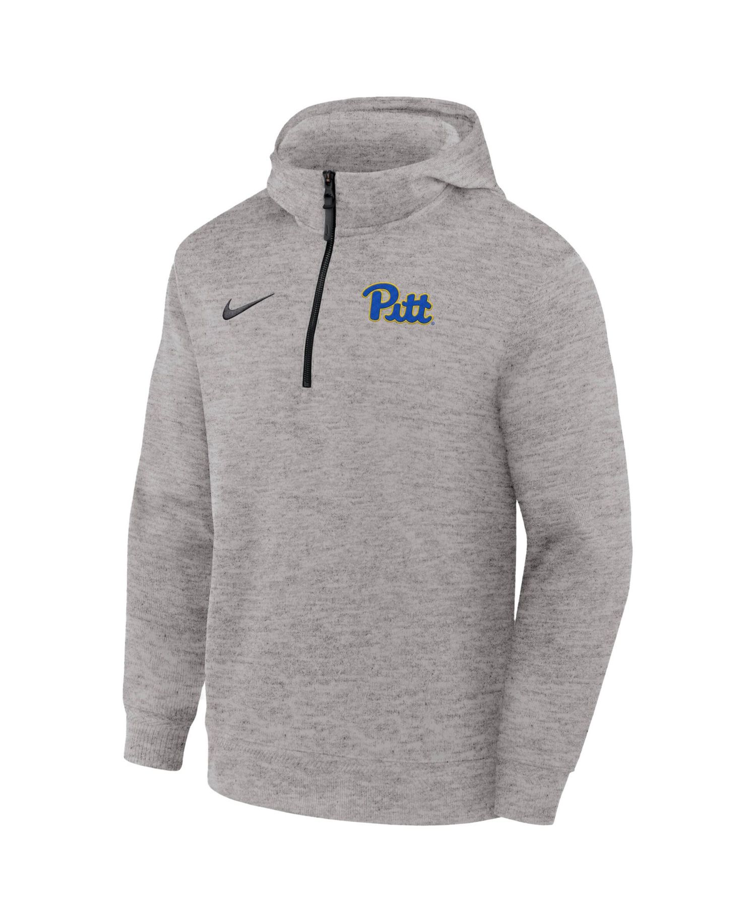 Men's Gray Pitt Panthers Coaches Dri-FIT Half-Zip Hoodie