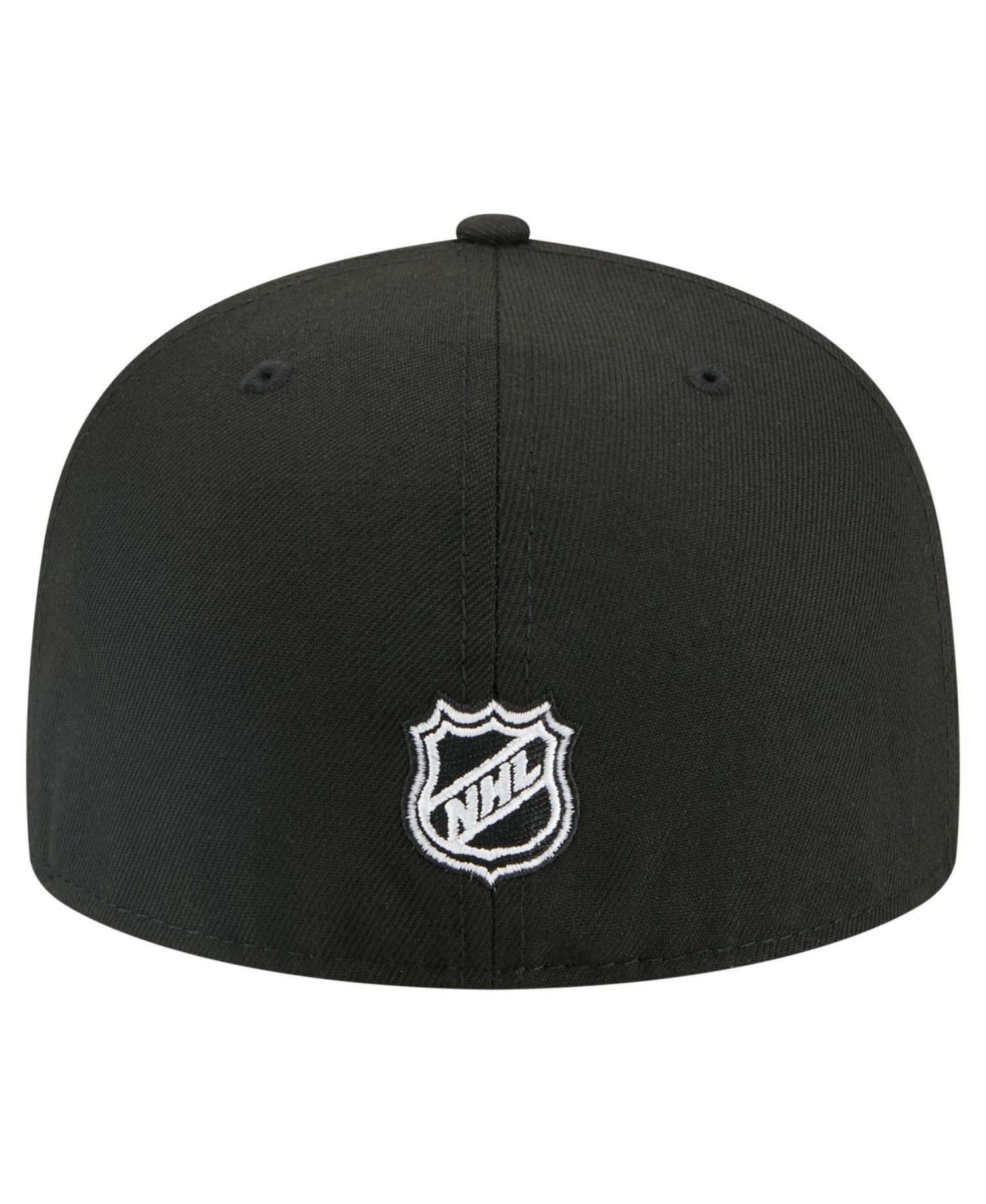 Men's Black Boston Bruins Faded Lines 59FIFTY Fitted Hat