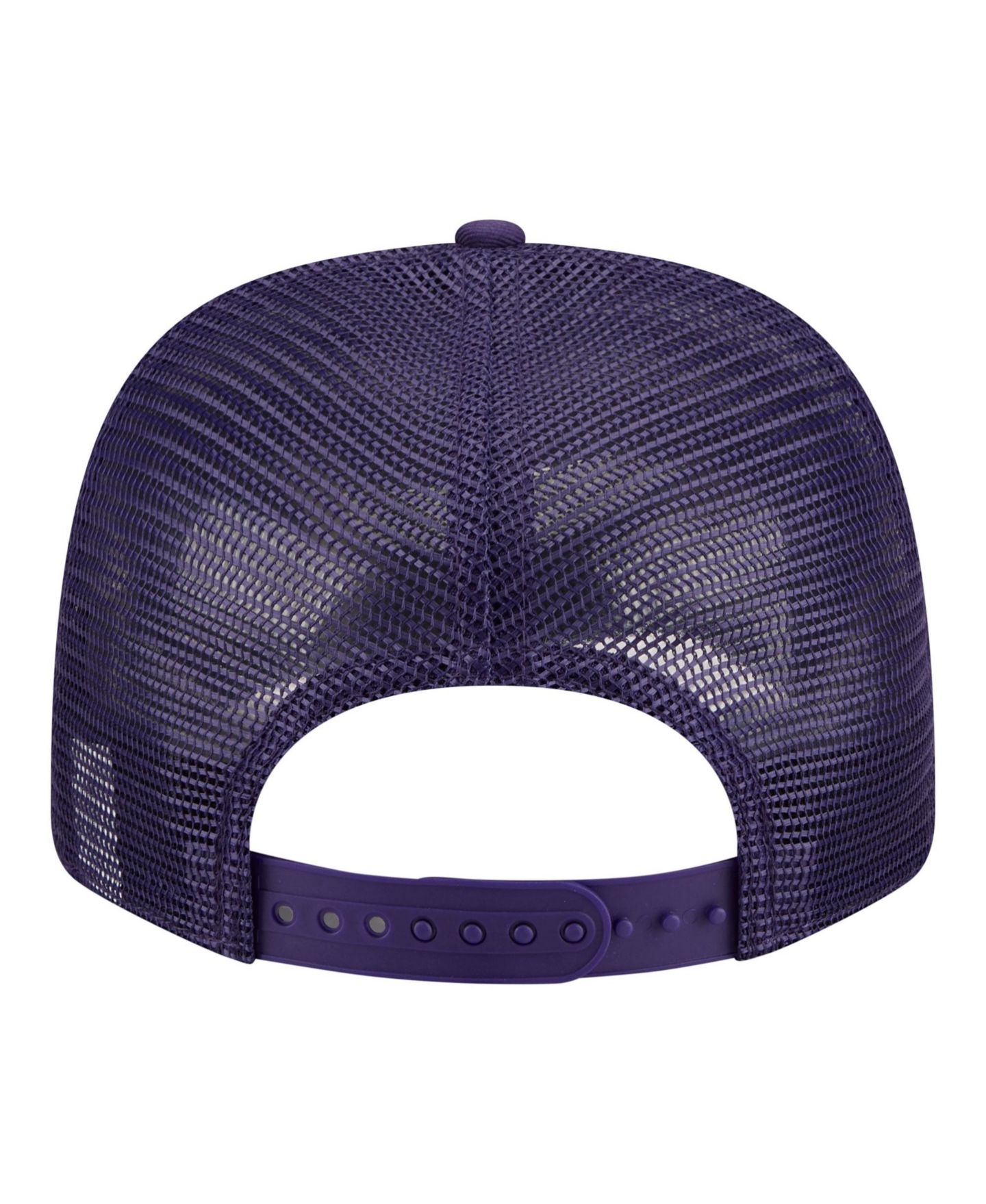 Мужская кепка New Era Purple LSU Tigers Patched 9SEVENTY Trucker Adjustable Hat — фото 4