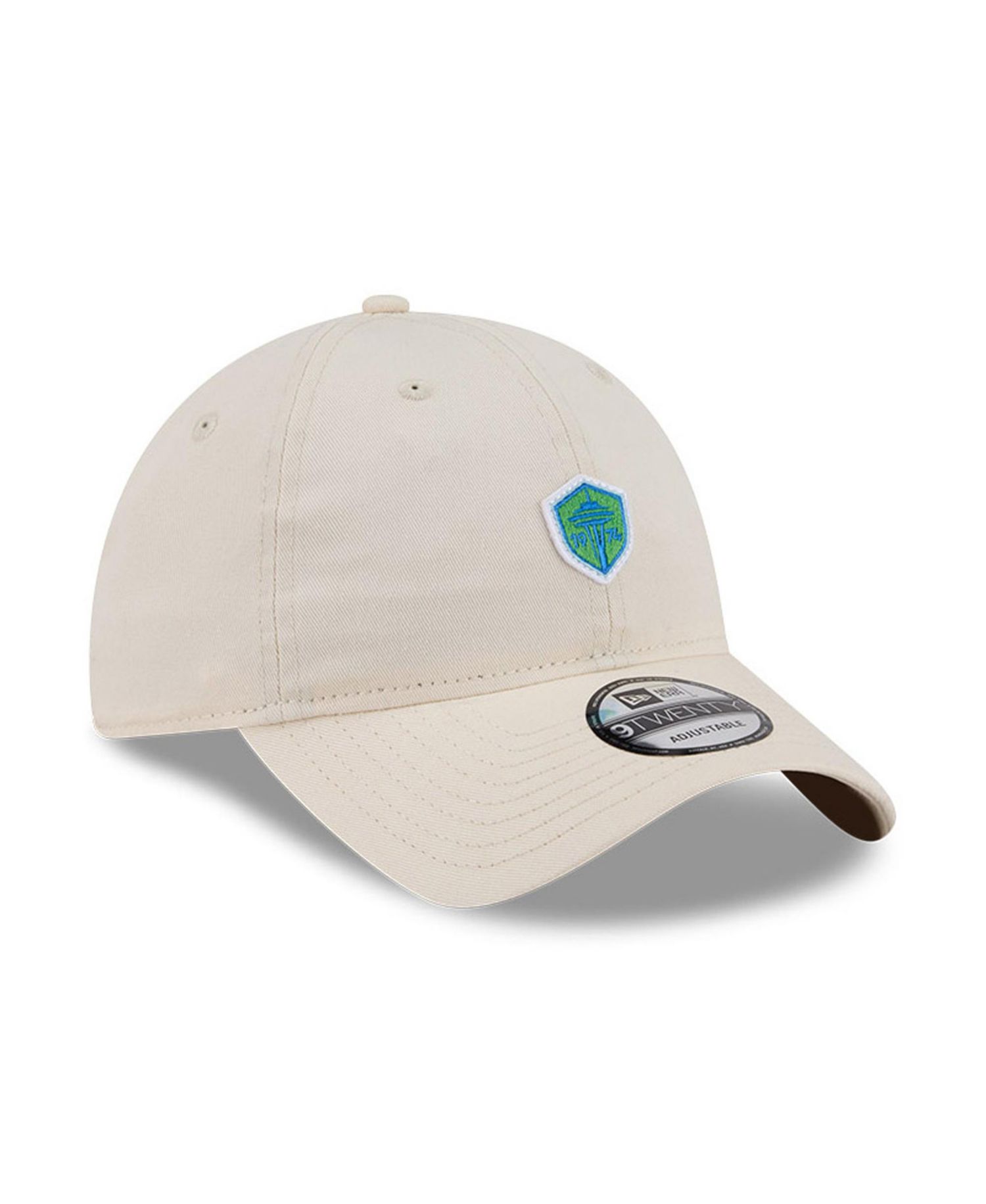 Men's Beige Seattle Sounders FC Micro Team Logo 9TWENTY Adjustable Hat