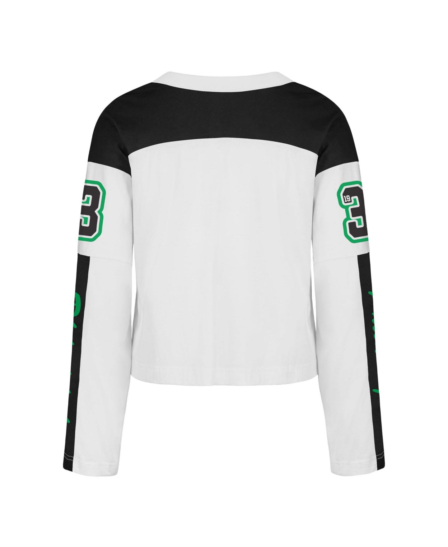 Женская футболка '47 Brand White Philadelphia Eagles Exclamation Metro V-Neck Long Sleeve Jersey — фото 3