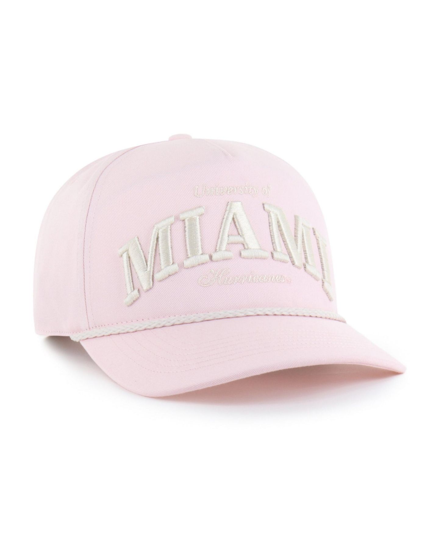 Мужская кепка '47 Brand Pink Miami Hurricanes Gelato Hitch Adjustable Hat — фото 2