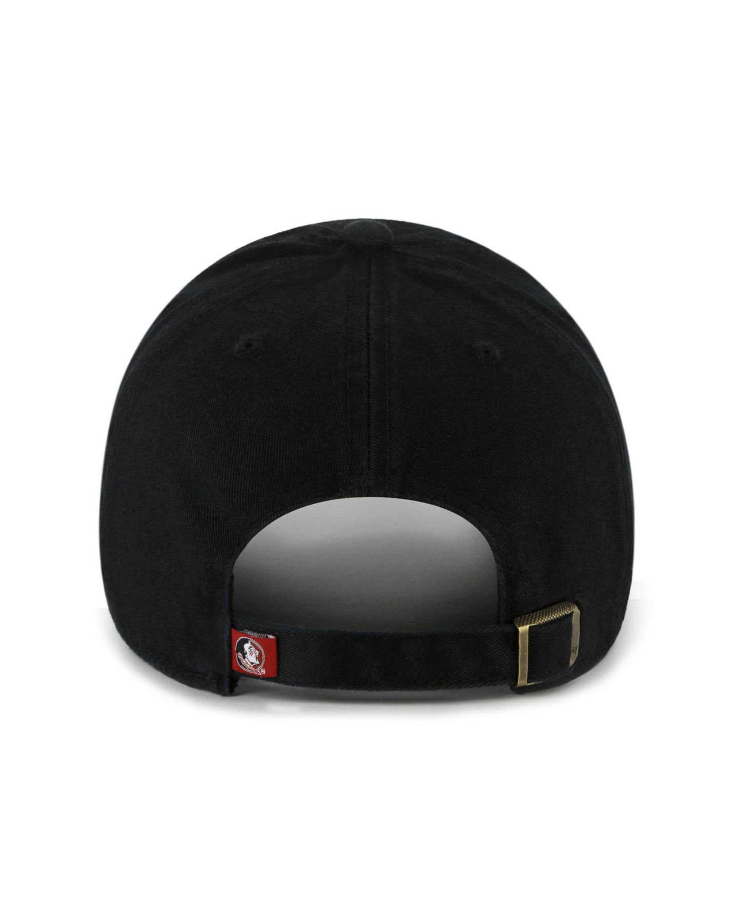 Кепка '47 Brand Florida State Seminoles Black Clean Up Adjustable Hat — фото 2