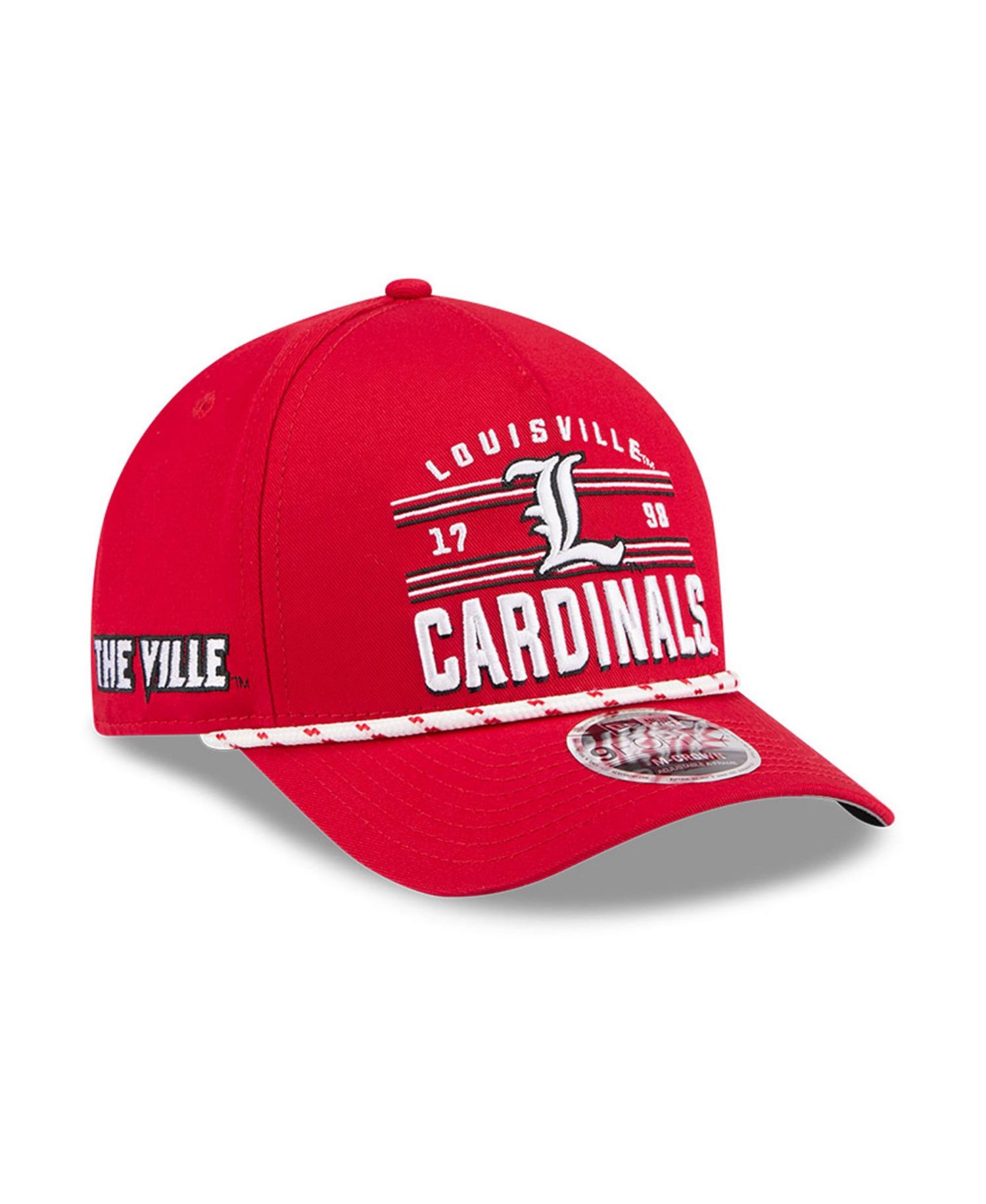 Men's Red Louisville Cardinals Historic March Madness 9FORTY M-Crown Adjustable Hat