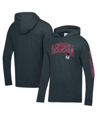 Men's Charcoal Georgia Bulldogs Long Sleeve Hooded T-Shirt