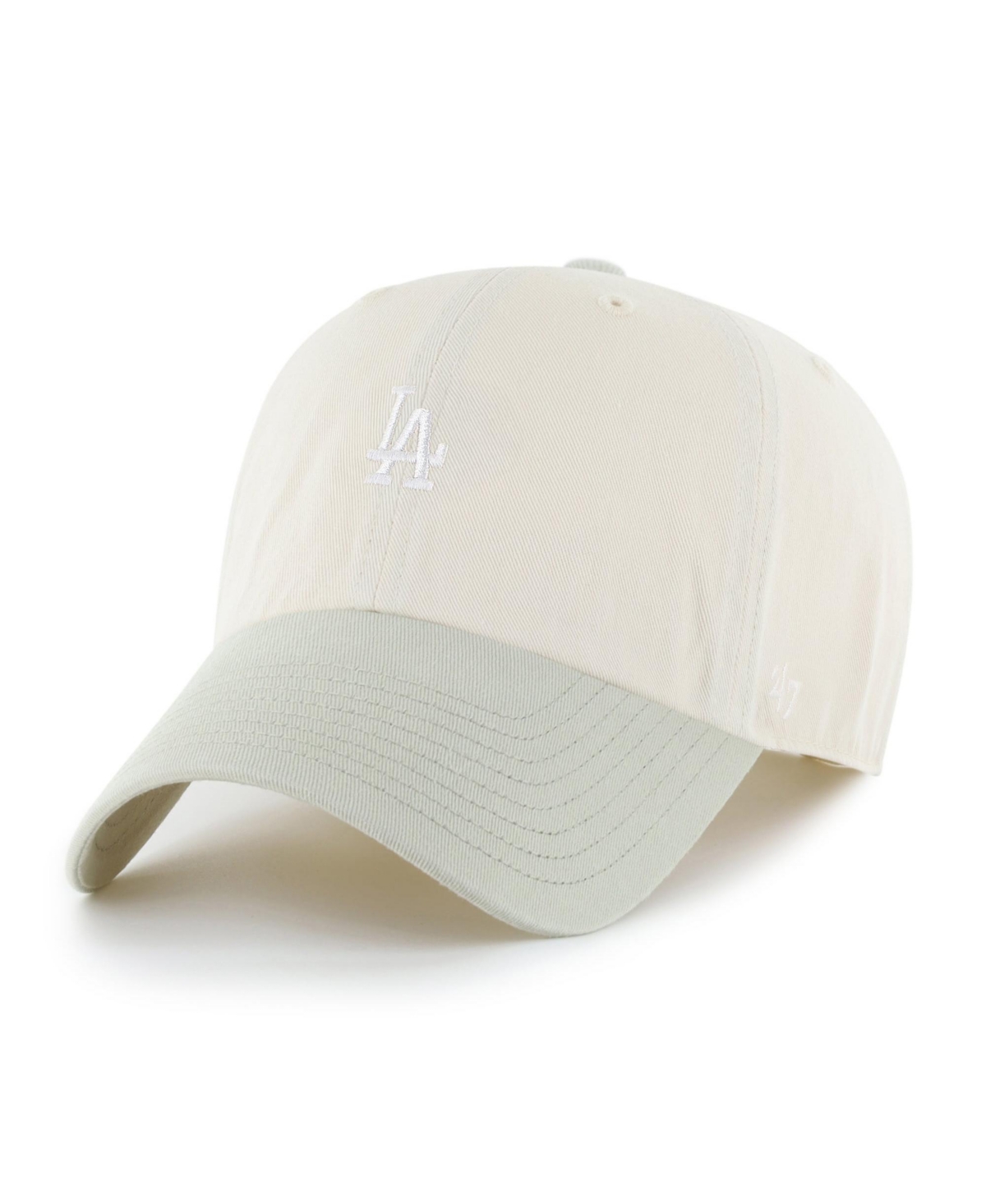 '47 Brand Los Angeles Dodgers Adjustable Curved-Bill Clean Up Baseball Cap - Light Beige, Olive
