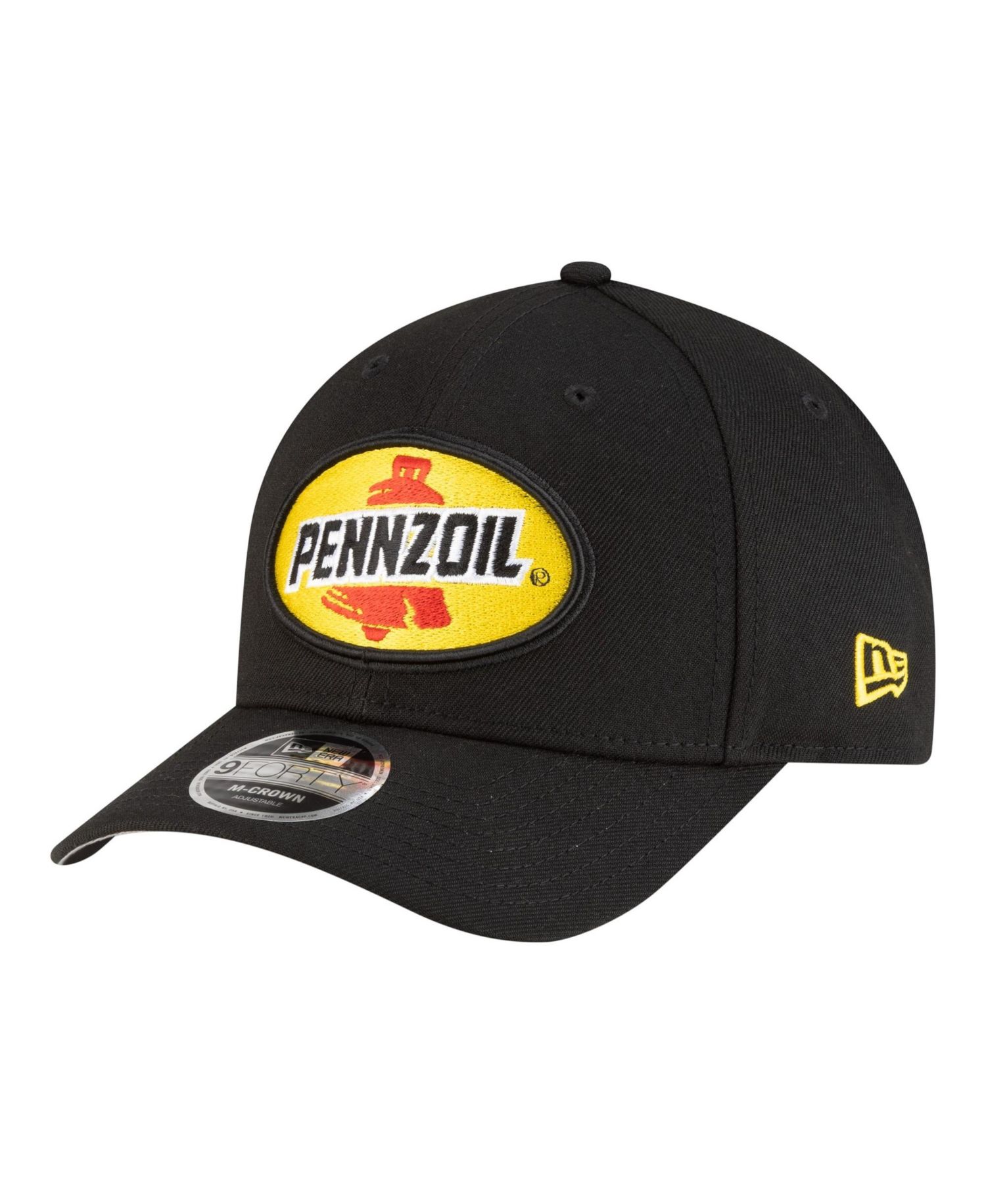 Men's Black Joey Logano Pennzoil 9FORTY M-Crown Adjustable Hat
