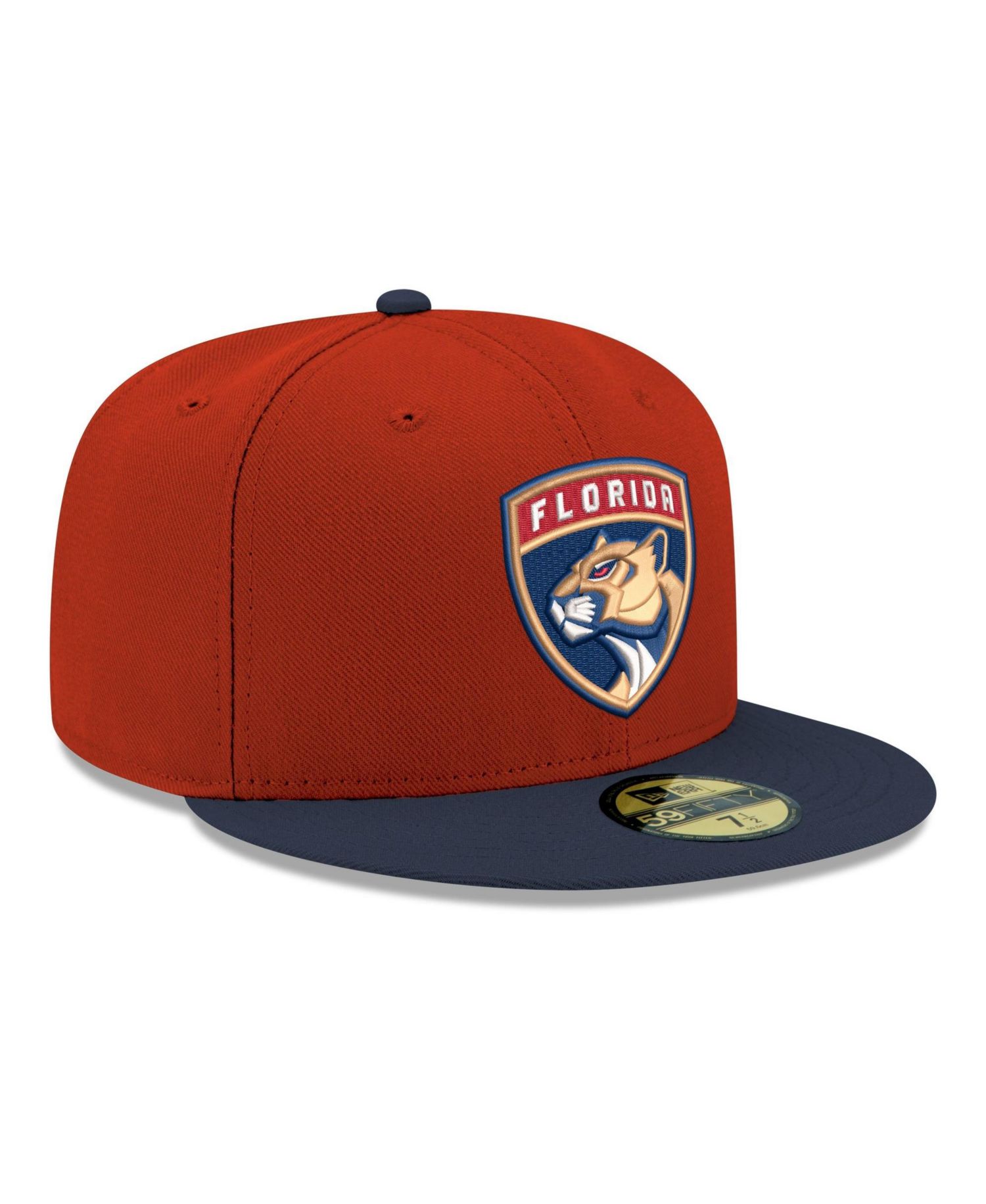 Men's Red Florida Panthers Core Logo Two-Tone 59FIFTY Fitted Hat