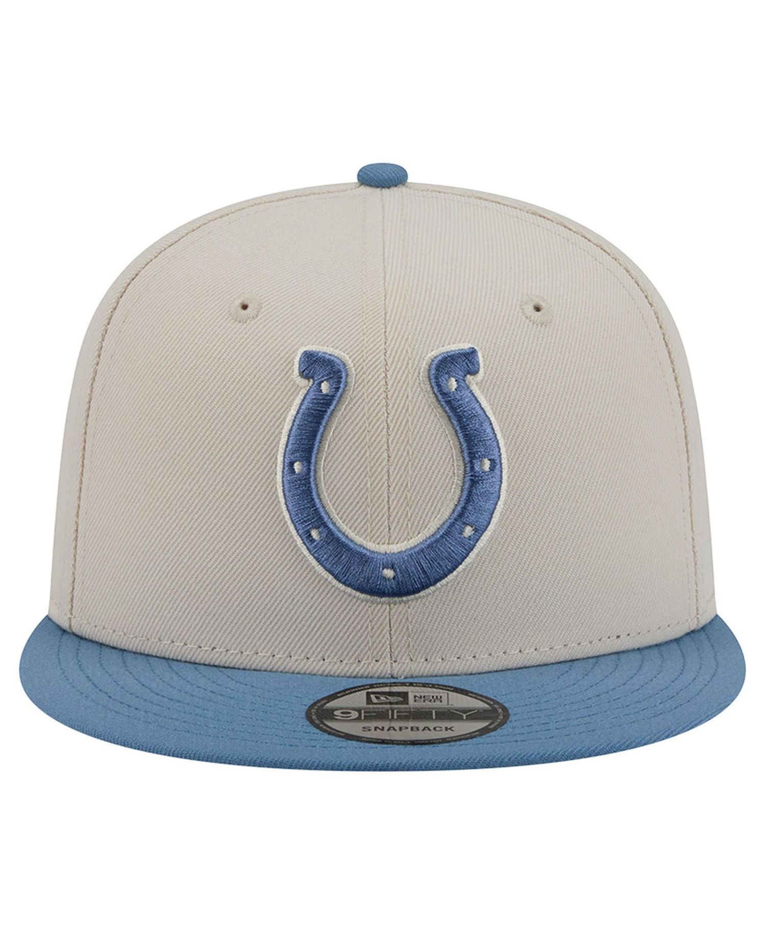 Men's Cream/Blue Indianapolis Colts Color Pack Two-Tone 9FIFTY Snapback Hat
