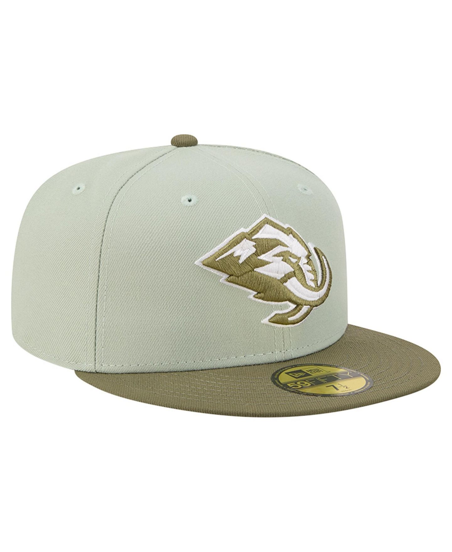 Мужские головные уборы New Era Sage Green/Olive Utah Mammoth Color Pack 59FIFTY Fitted Hat — фото 3