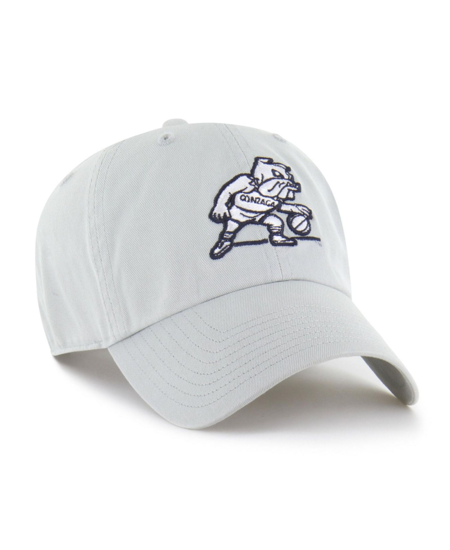 Men's '47 Gray Gonzaga Bulldogs Vault Clean Up Adjustable Hat