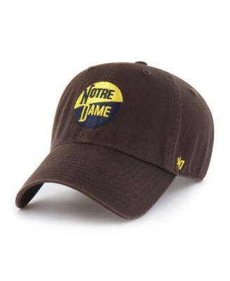 47 Brand Men's Brown Notre Dame Fighting Irish Vault Clean Up Adjustable Hat