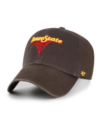 Men's '47  Brown Iowa State Cyclones Vault Clean Up Adjustable Hat