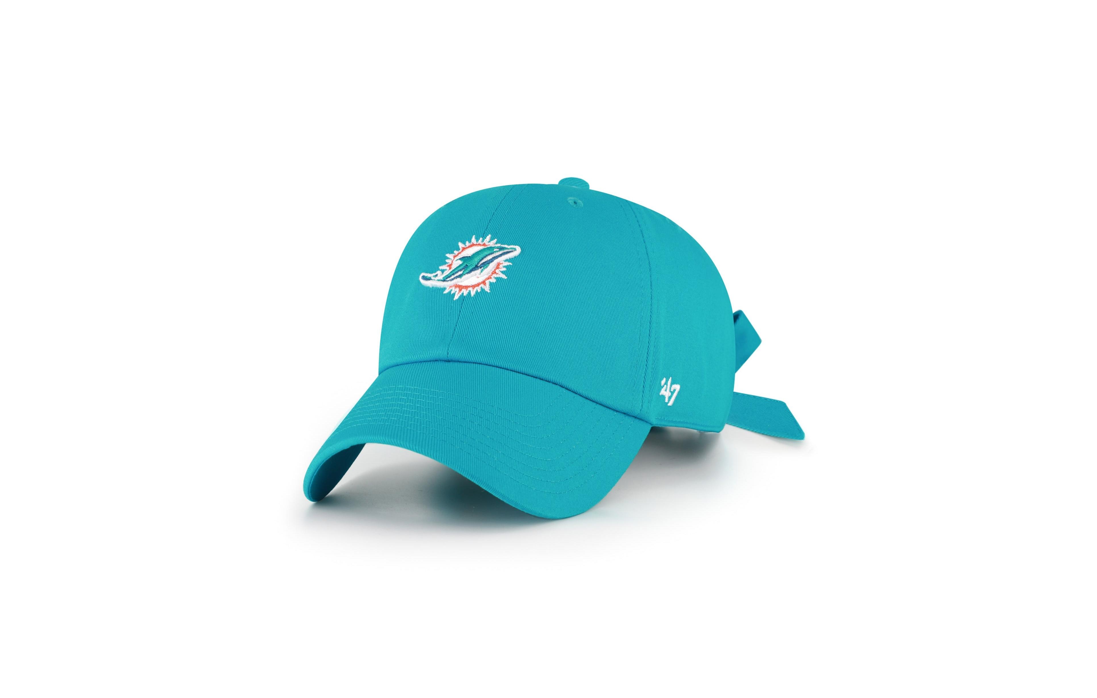 '47 Brand Women's Miami Dolphins Clean Up Adjustable Bow-Back Baseball Cap