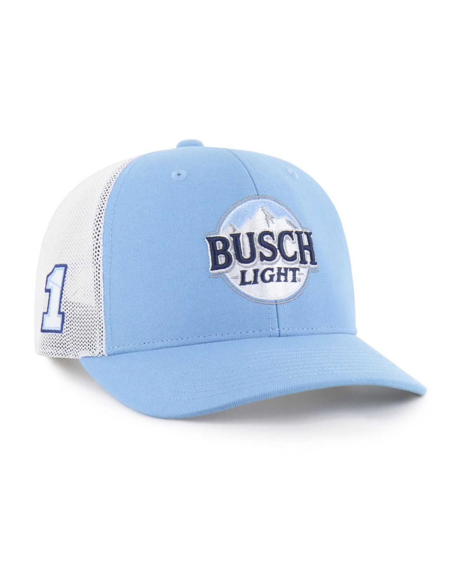 Men's '47 Light Blue Ross Chastain Sponsor Logo Side Patch Trucker Adjustable Hat