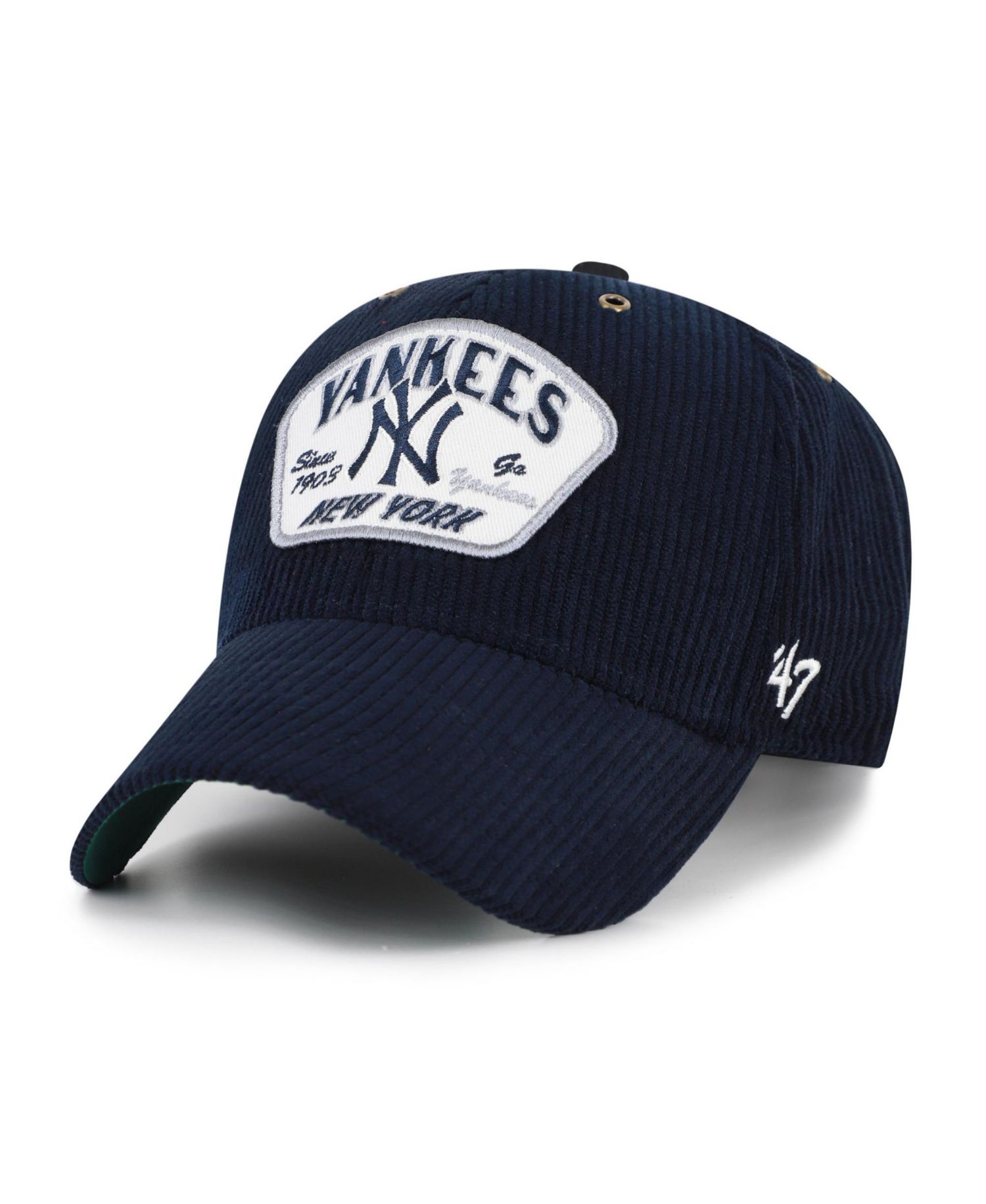 Men's and Women's '47 Navy New York Yankees Accordia Corduroy MVP Adjustable Hat