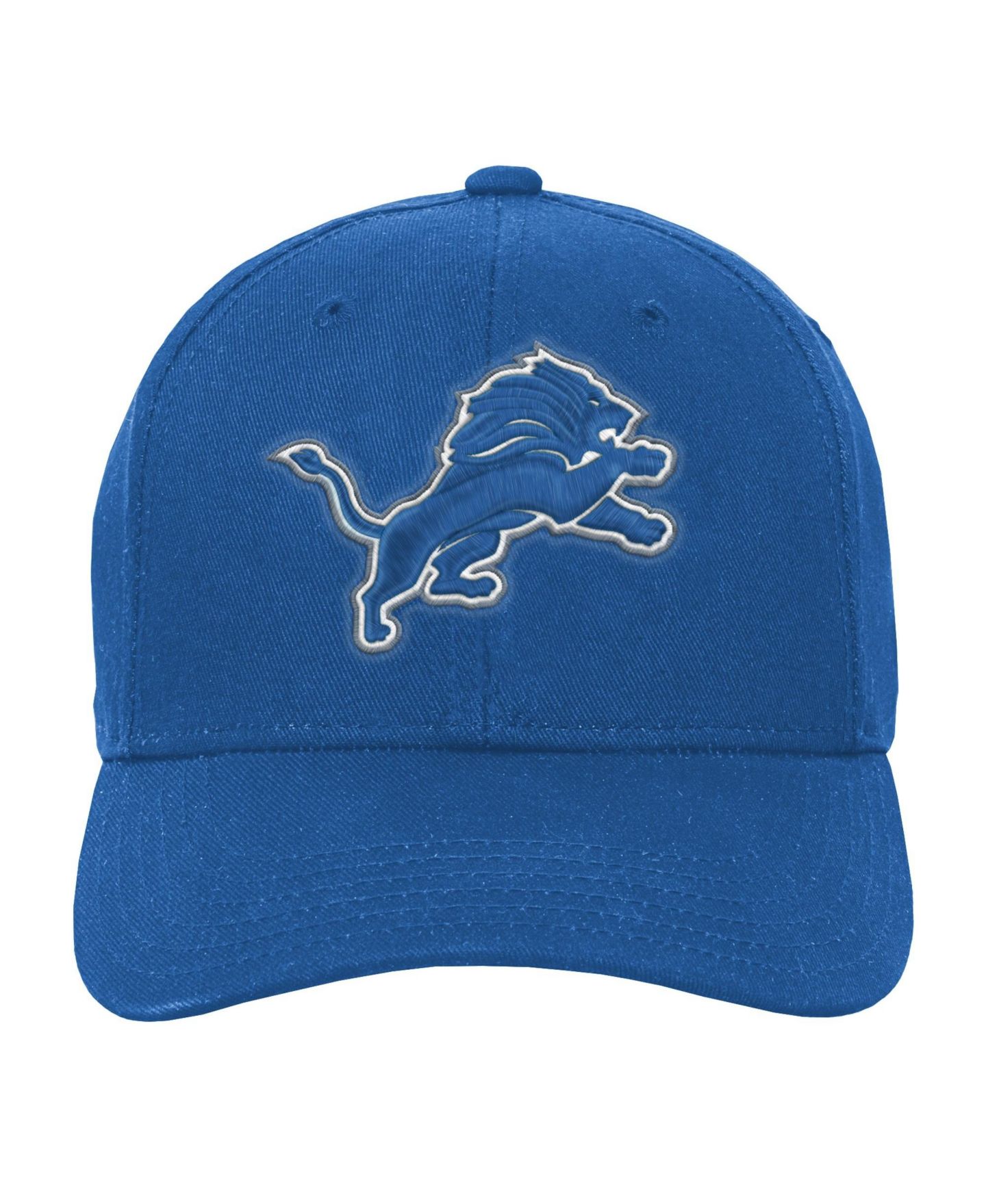Детская кепка Outerstuff Blue Detroit Lions Pre-Curved Snapback Hat — фото 2