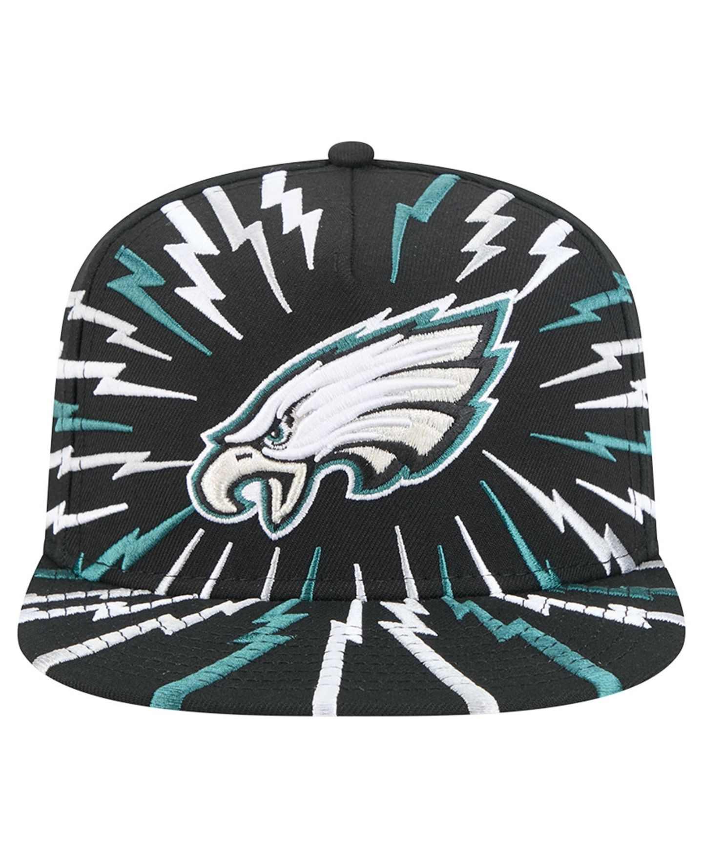 Мужская кепка-снэпбэк New Era Philadelphia Eagles Bolt A-Frame 9FIFTY, Black — фото 2