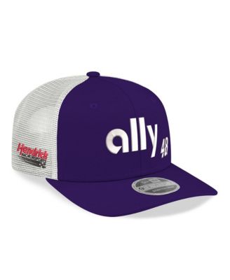 Men's  Purple/White Alex Bowman 2026 ally 9SEVENTY Adjustable Trucker Hat