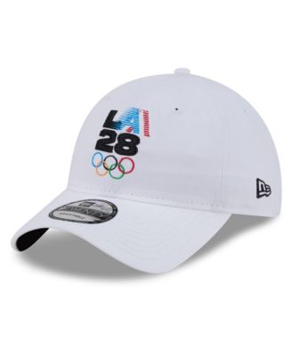Men's  White LA28 9TWENTY Adjustable Hat