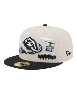 Men's  Tan/Black Utah Mammoth Localized City Icon 59FIFTY Fitted Hat
