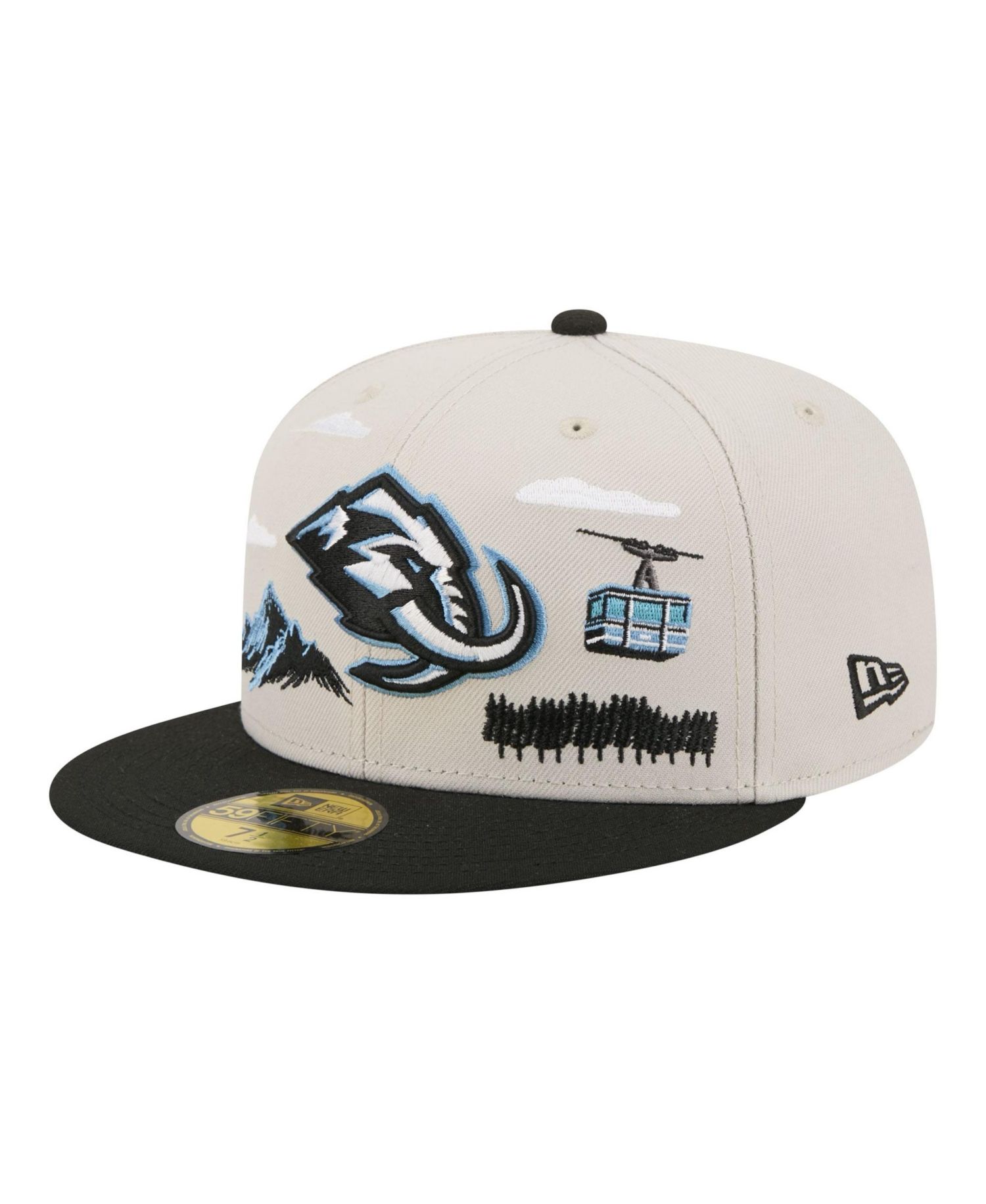 Men's Tan/Black Utah Mammoth Localized City Icon 59FIFTY Fitted Hat