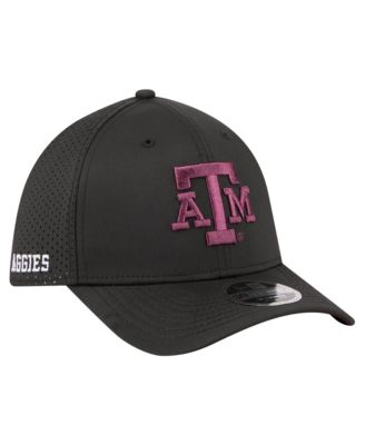 Men's  Black Texas A&M Aggies 39THIRTY M-Crown Stretch Hat