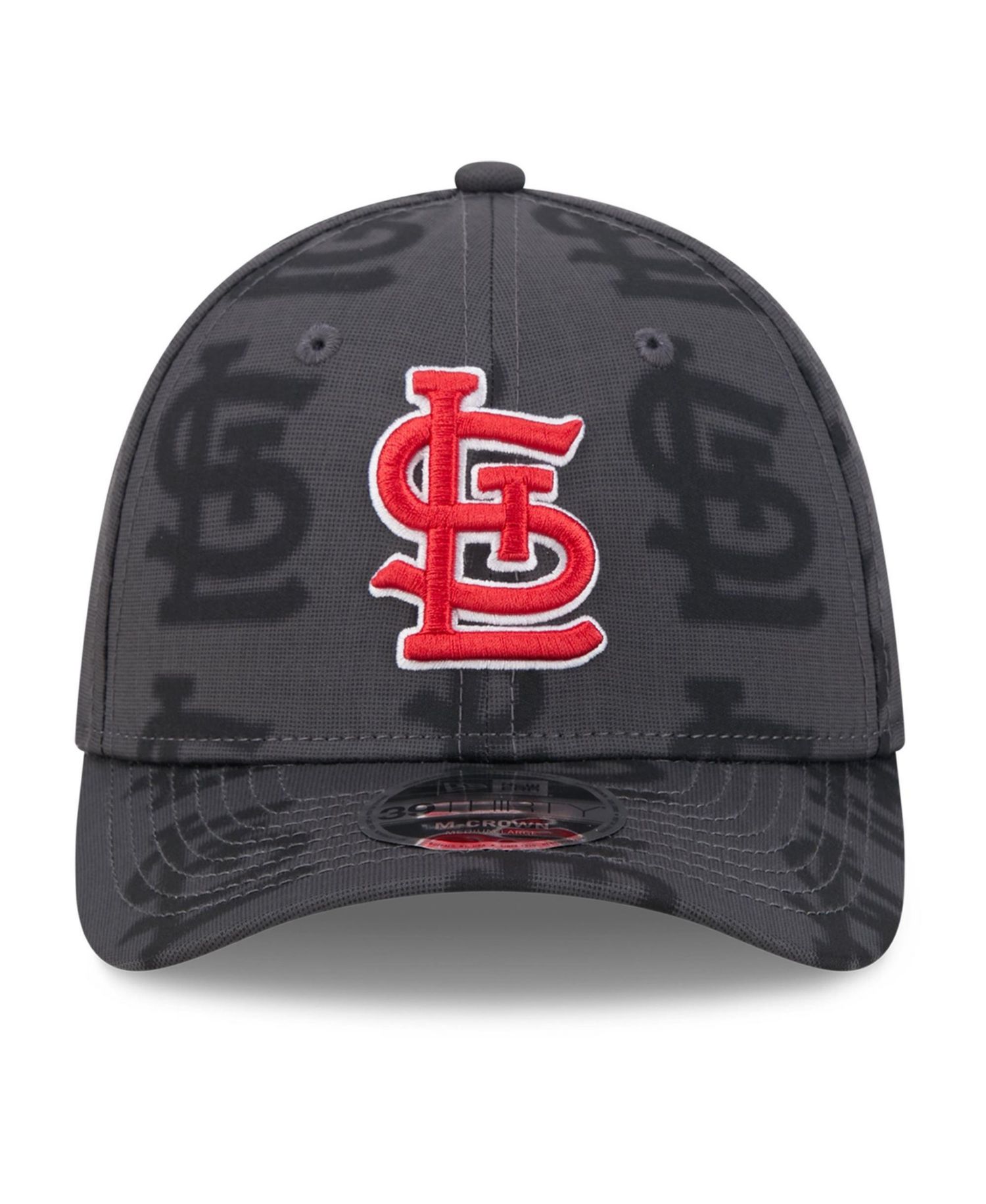 Men's Gray St. Louis Cardinals Halftone 39THIRTY Flex Hat