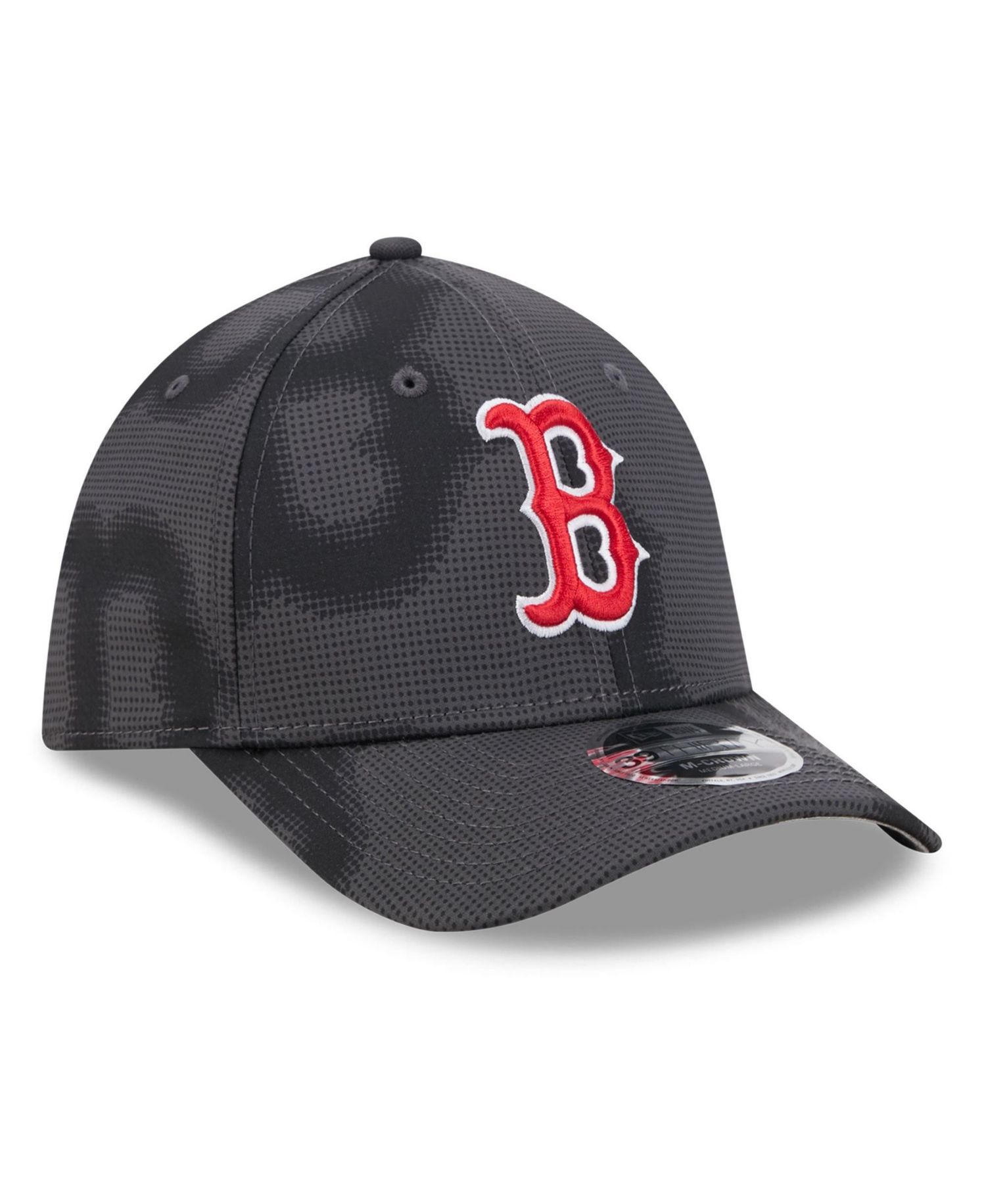 Men's Gray Boston Red Sox Halftone 39THIRTY Flex Hat