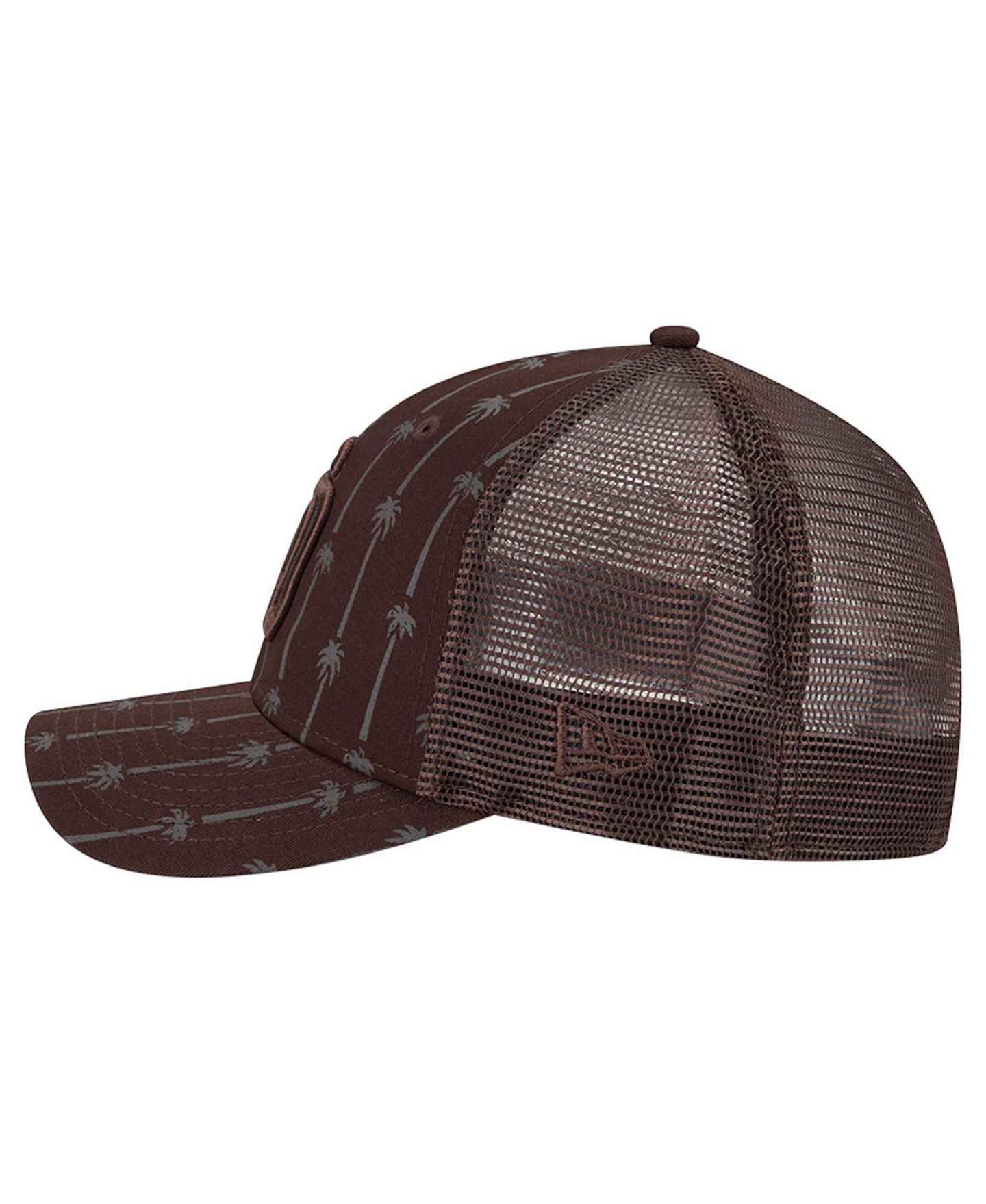 Мужская кепка New Era Brown San Diego Padres Tonal Icon 9FORTY M-Crown Adjustable Trucker Hat — фото 5