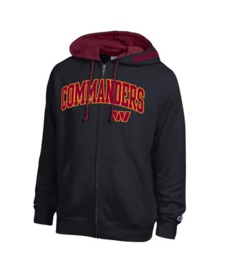 Men's Burgundy/Garnet Washington Commanders Full-Zip Hoodie