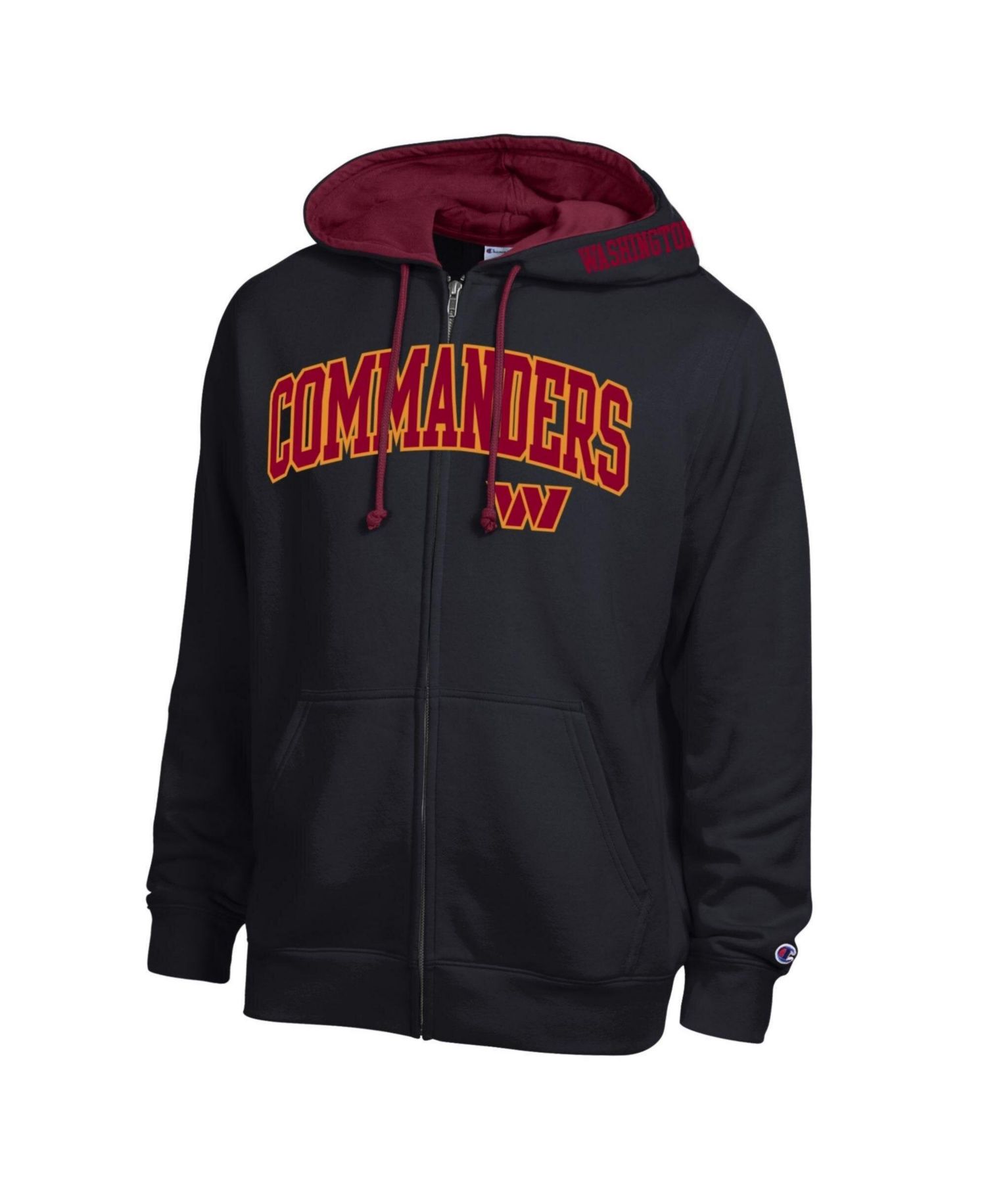 Men's Burgundy/Garnet Washington Commanders Full-Zip Hoodie