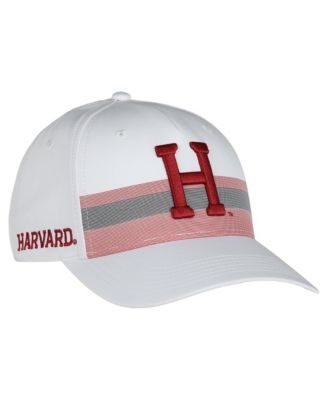 Men's and Women's White Harvard Crimson The Sideline Adjustable Hat