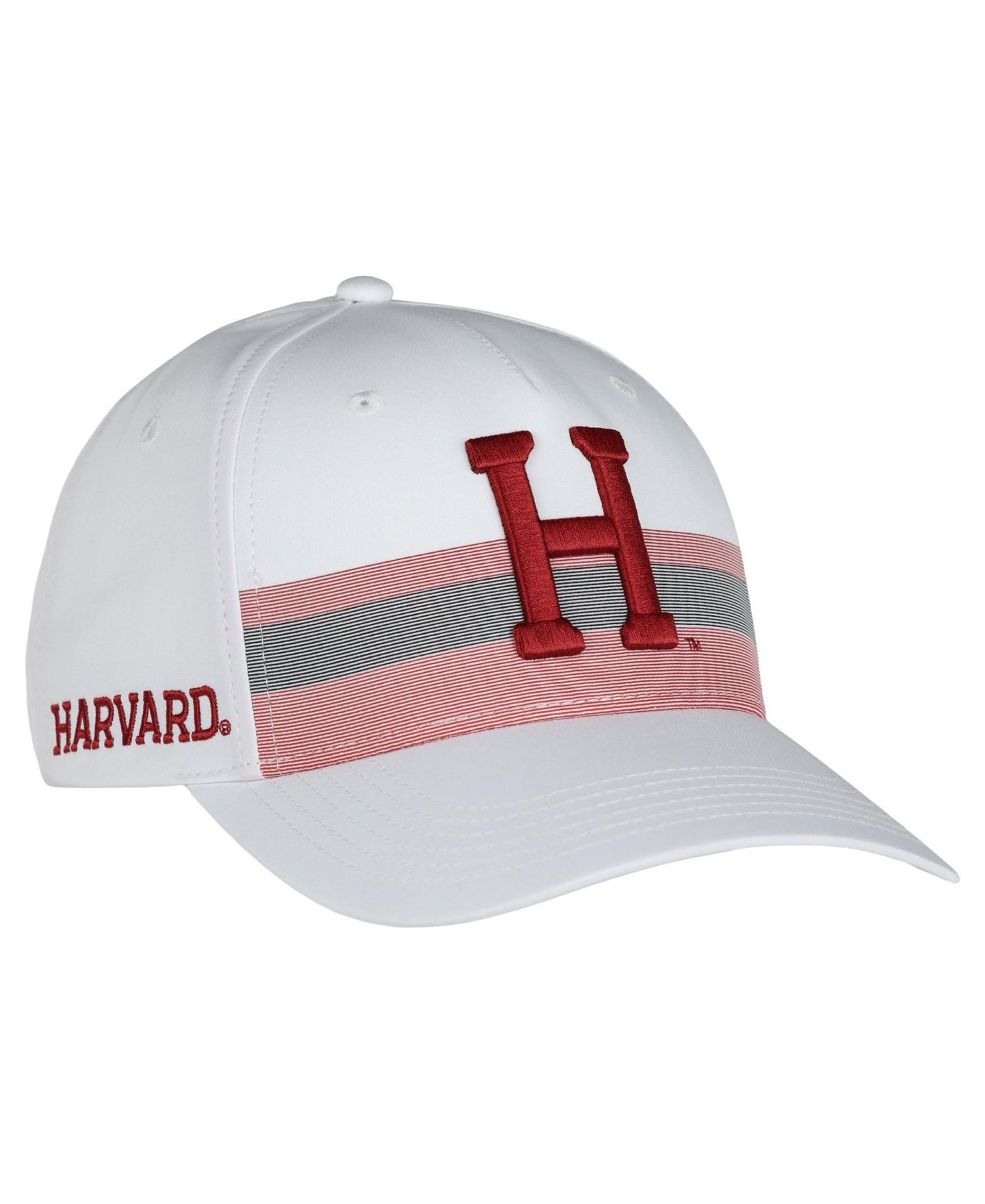 Кепка Ahead White Harvard Crimson The Sideline Adjustable Hat — фото 1