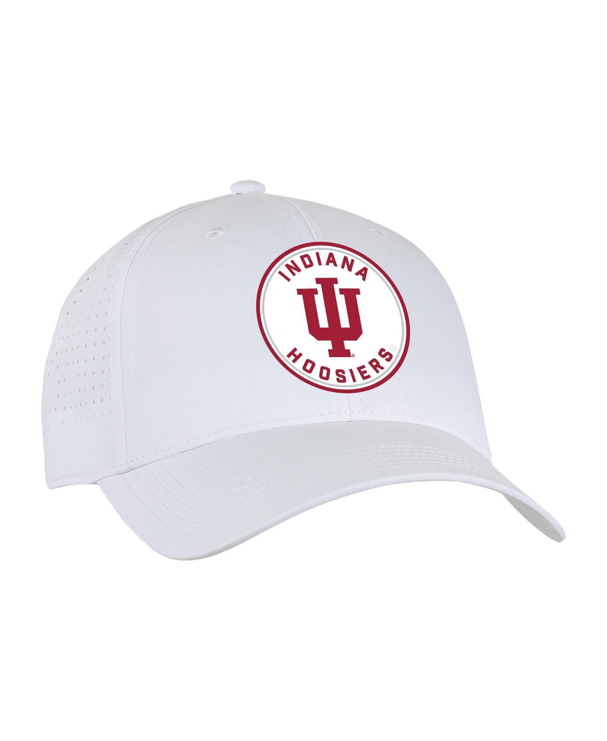Ahead Men's And Women's Indiana Hoosiers Brezo Embroidered Adjustable Baseball Cap In White